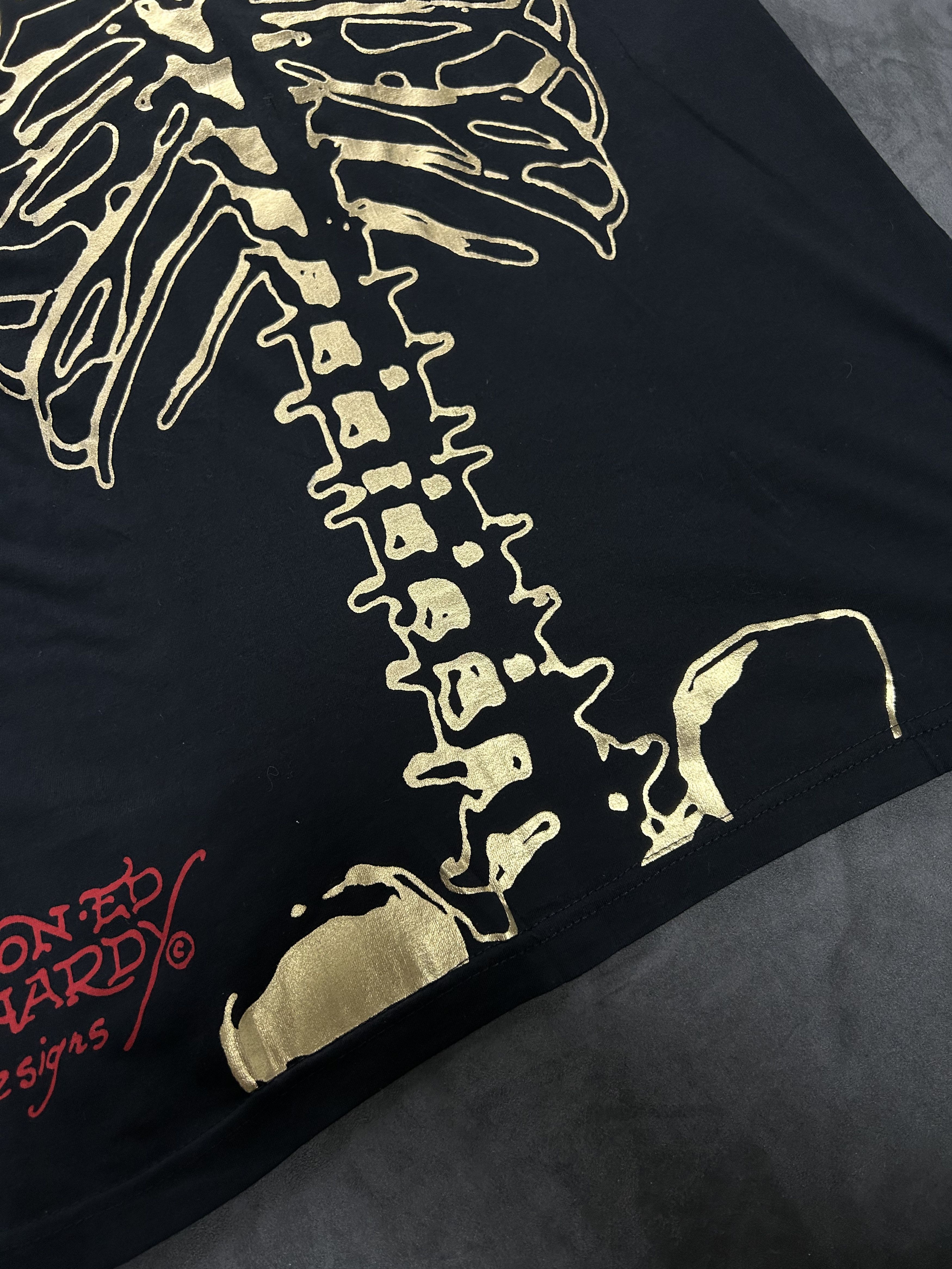 Ed Hardy Vintage Ed Hardy Skull Skeleton Print Black T-Shirt Medium Size US M / EU 48-50 / 2 - 9 Thumbnail