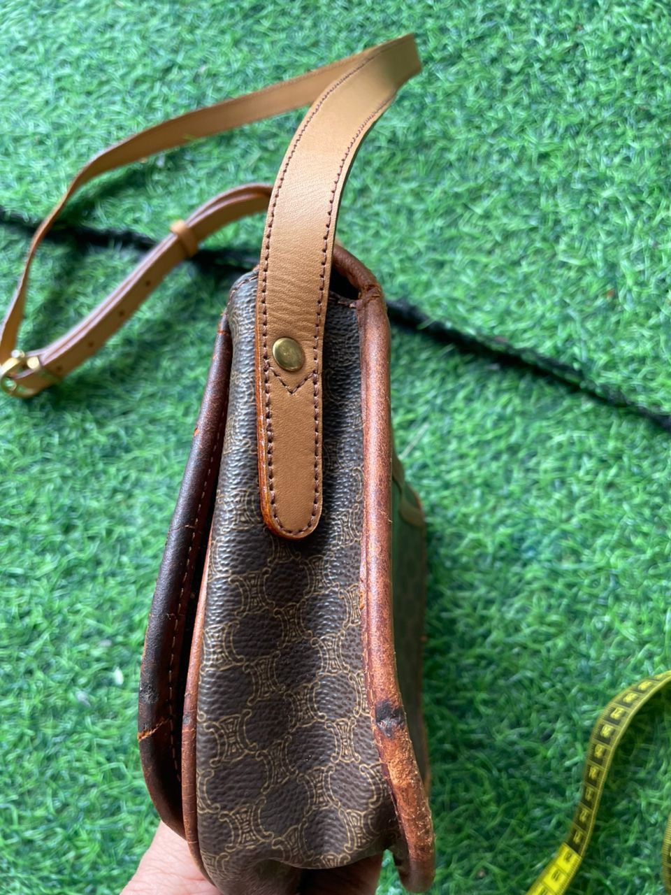 Celine Authentic Celine Monogram Crossbody Bag Size ONE SIZE - 6 Thumbnail