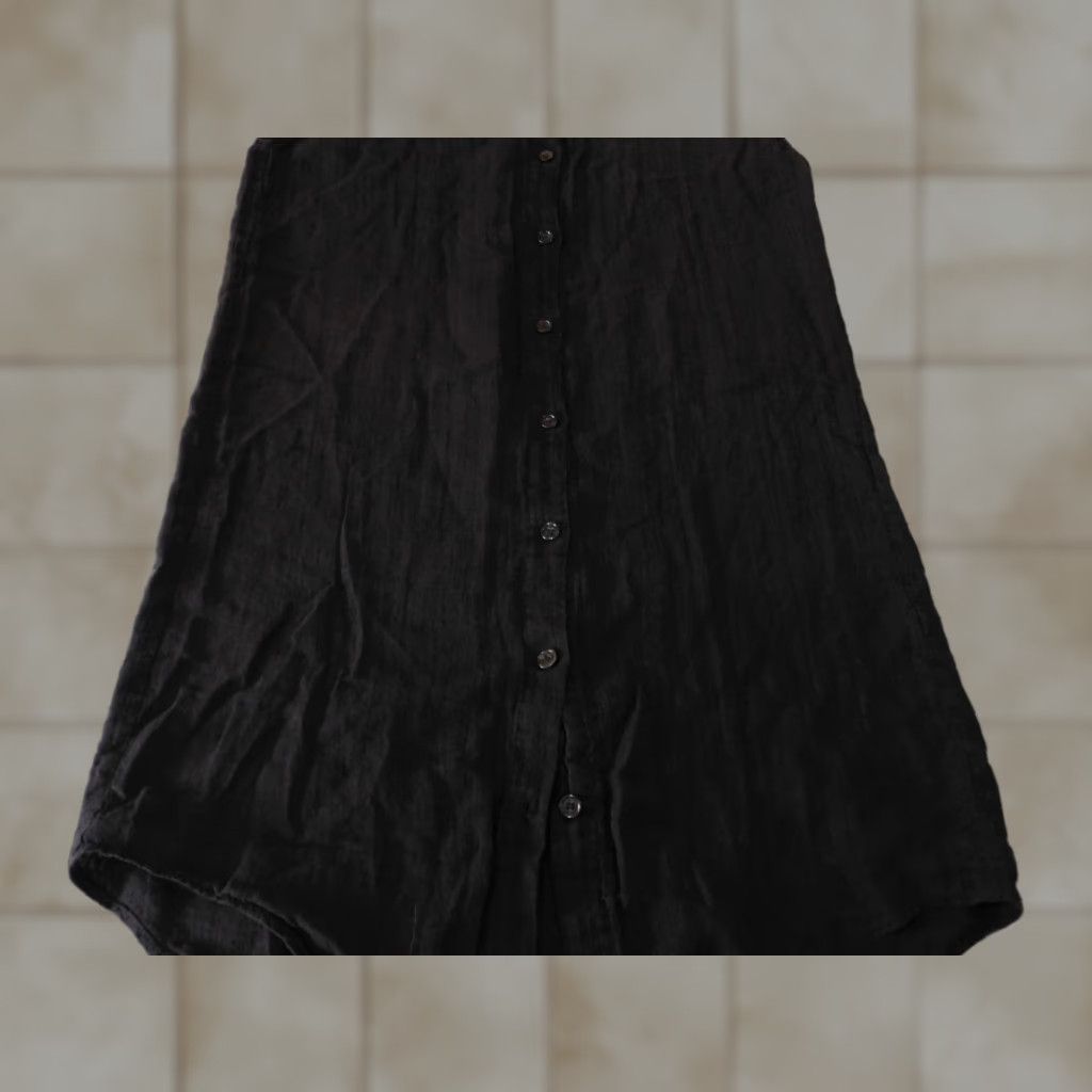 Zara Zara Dress XS Black Maxi womens button up linen classic sleeveless Size XS / US 0-2 / IT 36-38 - 1 Thumbnail