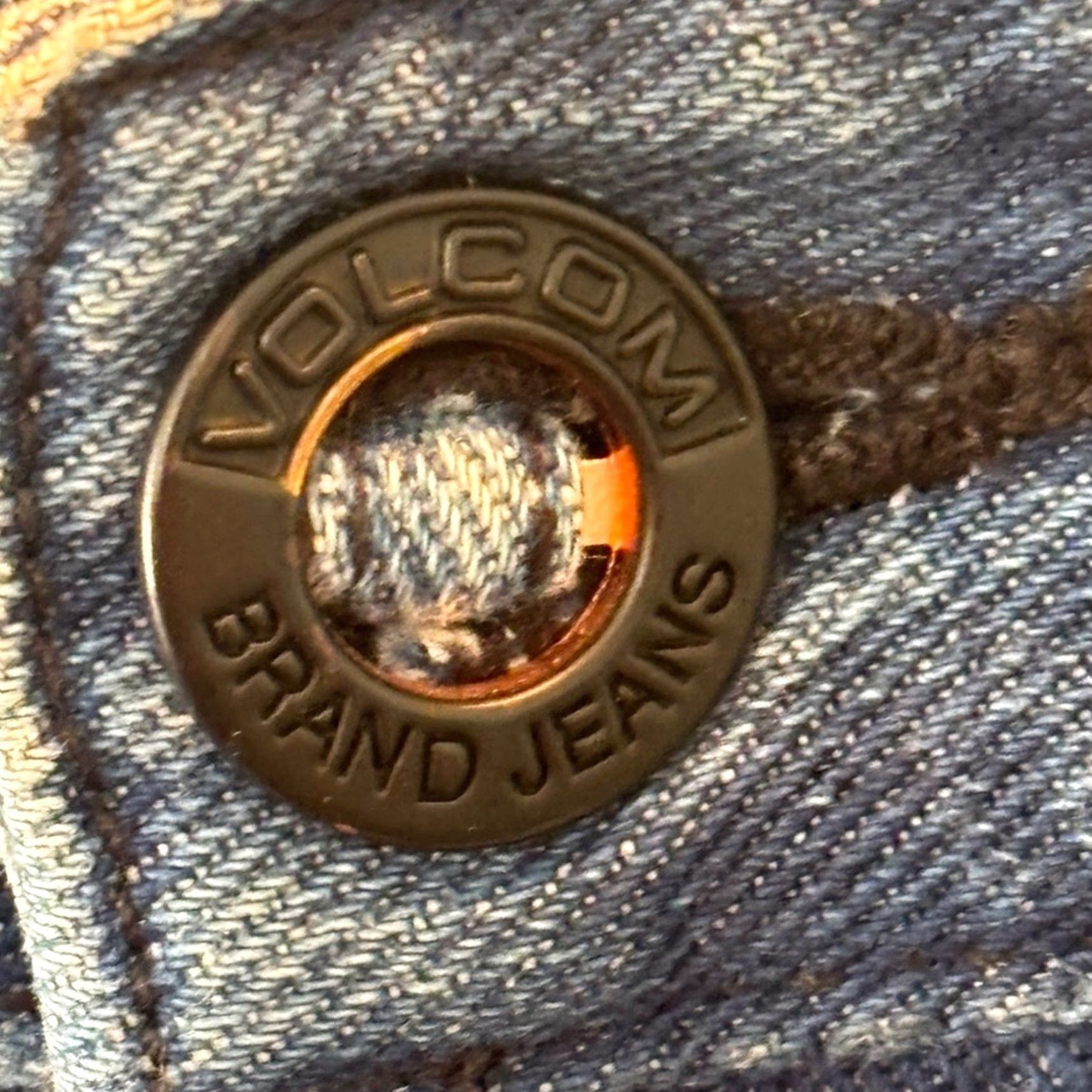 Volcom VINTAGE Volcom x Noa Deane Entertainment Denim Jeans 34x26 Cropped Loose Tapered Size US 35 - 3 Thumbnail
