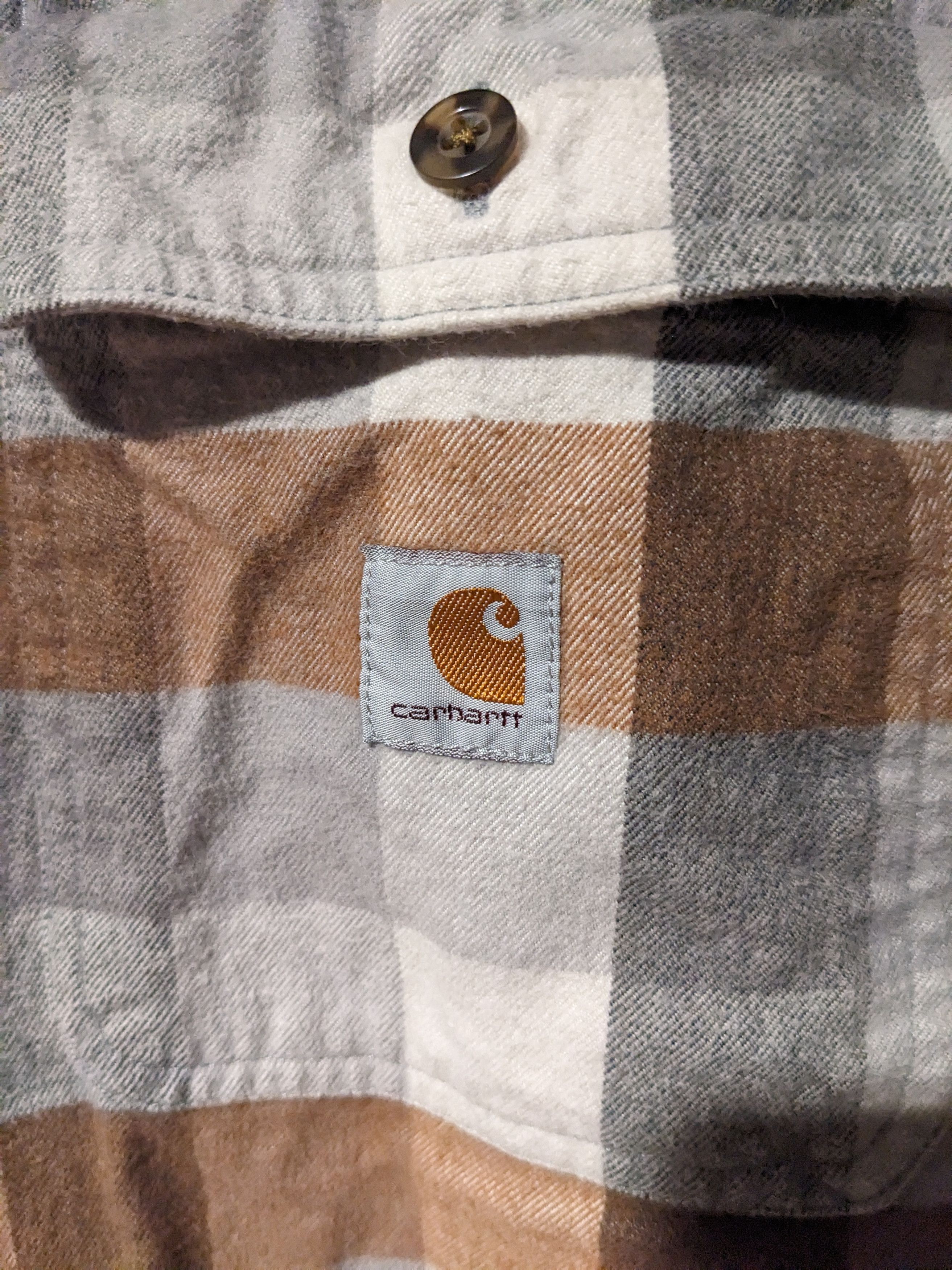 Carhartt × Vintage Carhartt Large Loose Fit Brown Flannel Size US L / EU 52-54 / 3 - 2 Thumbnail