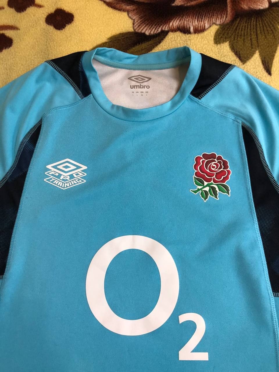 Umbro Umbro England Rugby Shirt Sky Blue Alternate O2 T-Shirt Top Size US L / EU 52-54 / 3 - 8 Thumbnail