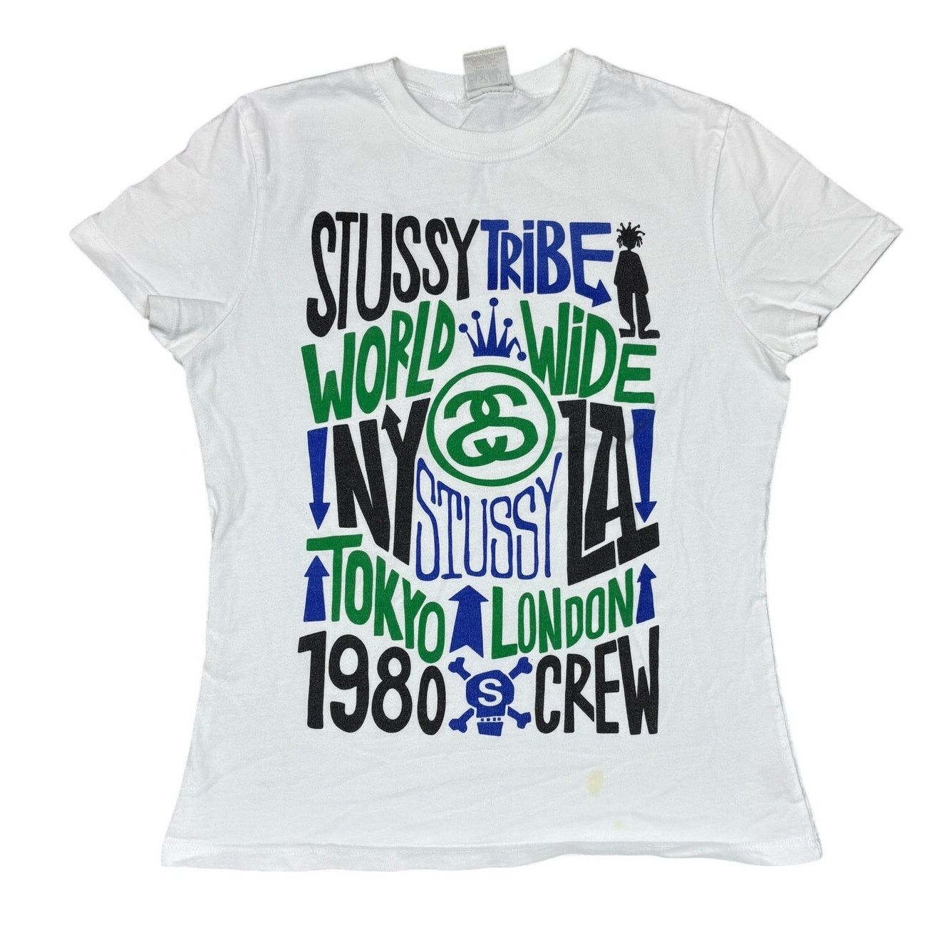 トップス vintage made in USA STUSSY baby tee es vintage made in USA STUSSY baby tee es