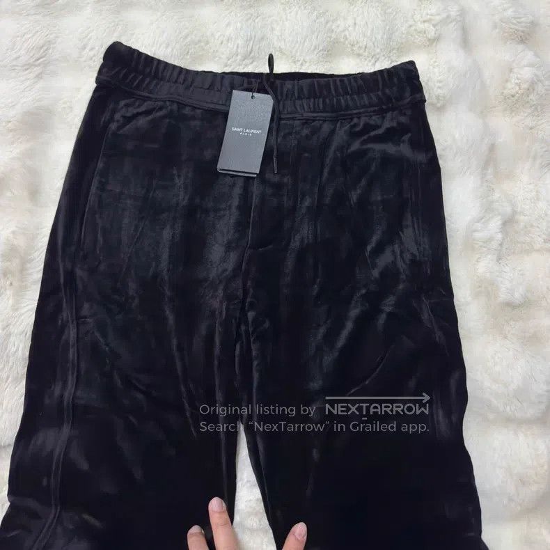 Saint Laurent Paris Saint Laurent Paris size S Velvet Elastic Men's Long Pants Size US 27 - 2 Thumbnail