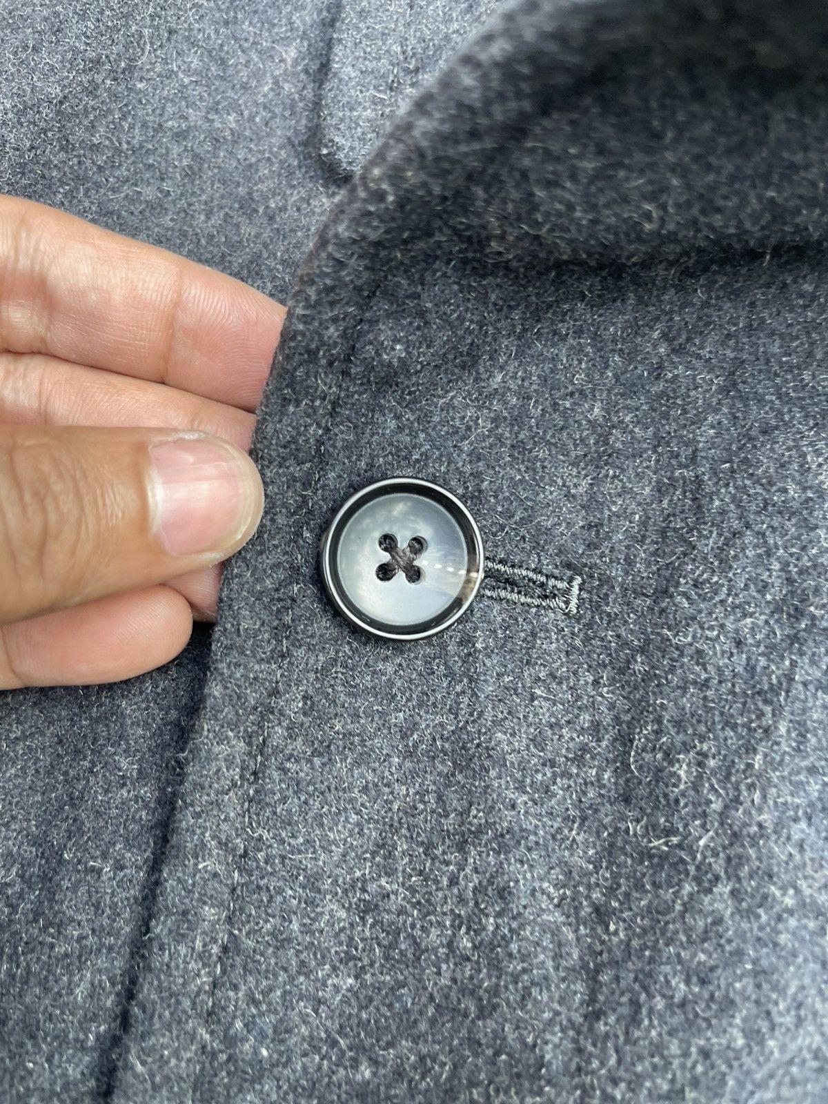 Comme Ca Ism Vintage Comme Ça Ism Double-Breasted Gray Pea Coat Size US M / EU 48-50 / 2 - 5 Thumbnail