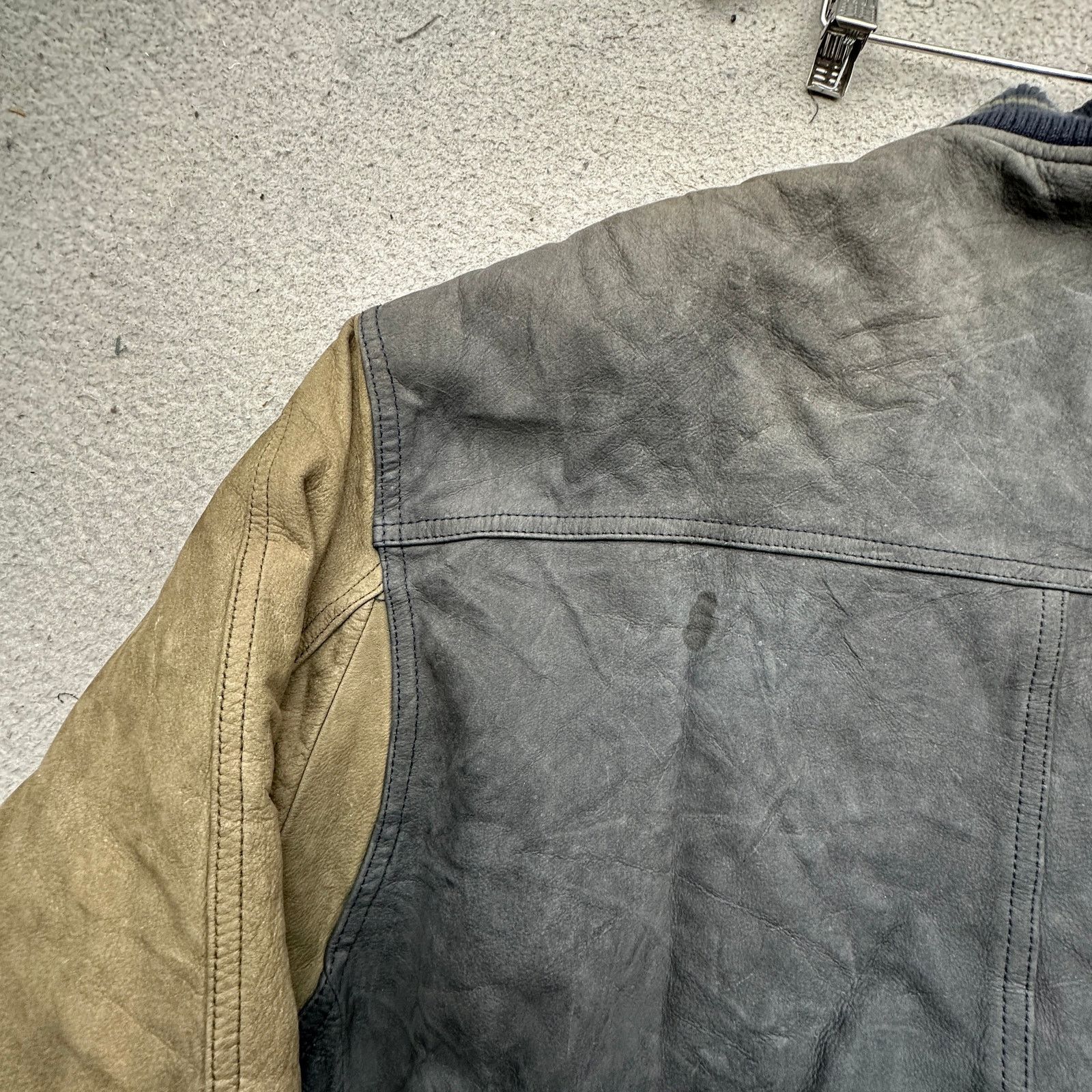 Other Vintage Winlit Two Tone Varsity Bomber Leather Jacket Large Size US L / EU 52-54 / 3 - 9 Thumbnail