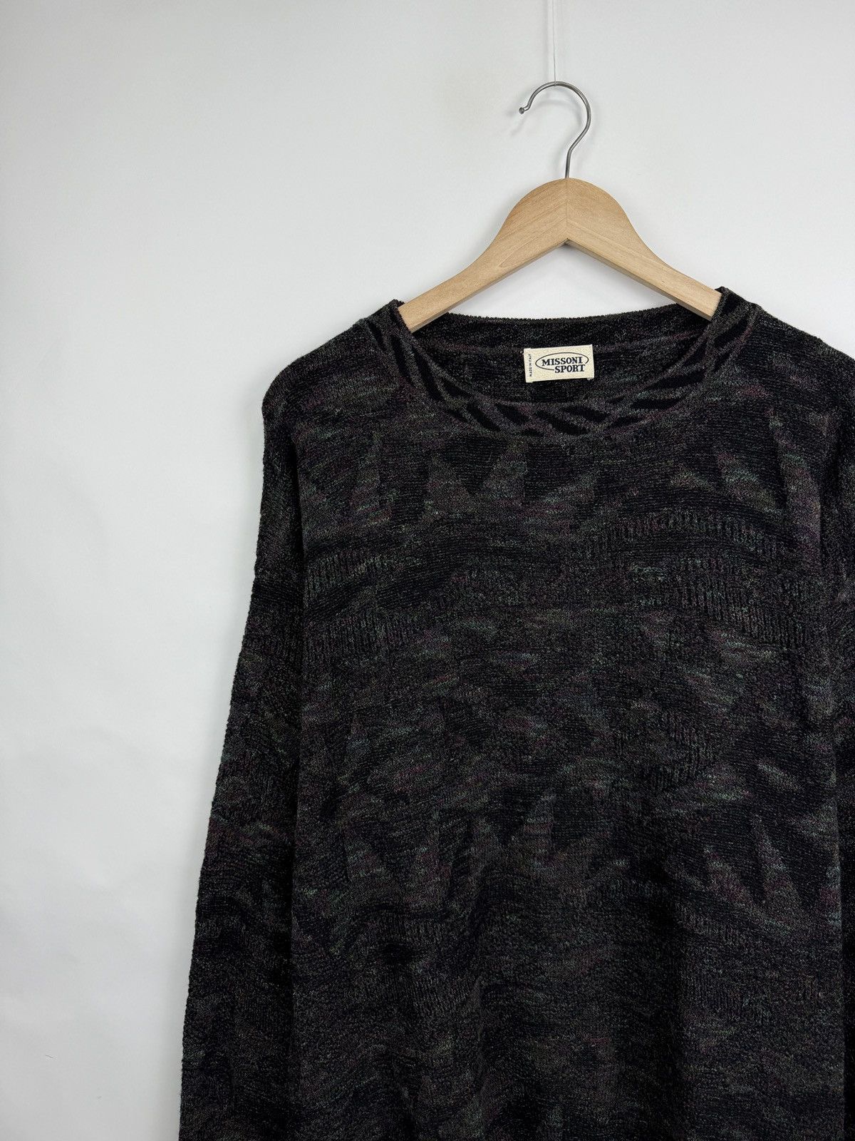Missoni 🇮🇹 Vintage 80s Missoni Sport Sweater Made in Italy Rare Retro Size US L / EU 52-54 / 3 - 3 Thumbnail