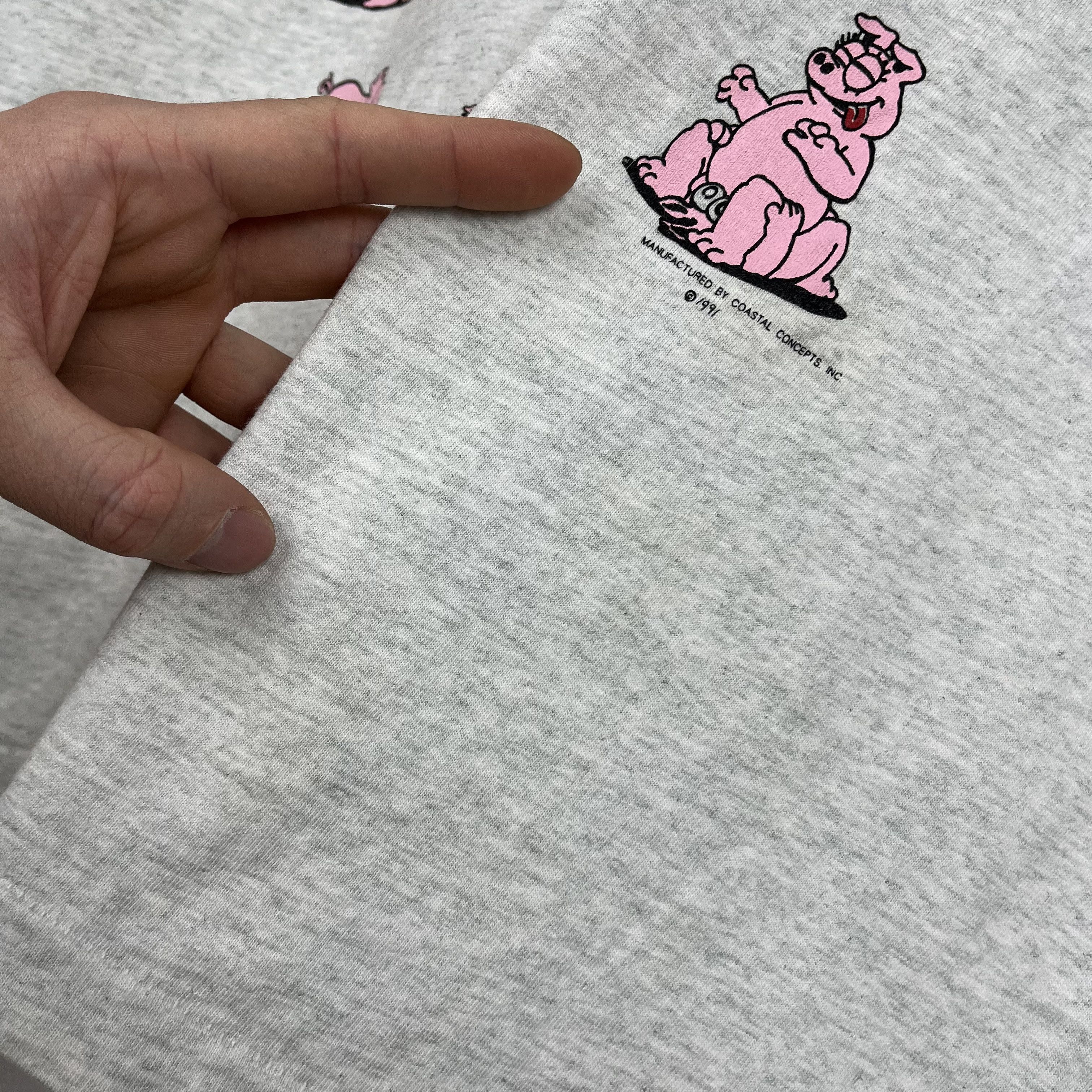 Vintage Vintage Pig Sex Vulgar Adult Humor T Shirt 1991 Size US XL / EU 56 / 4 - 24 Thumbnail