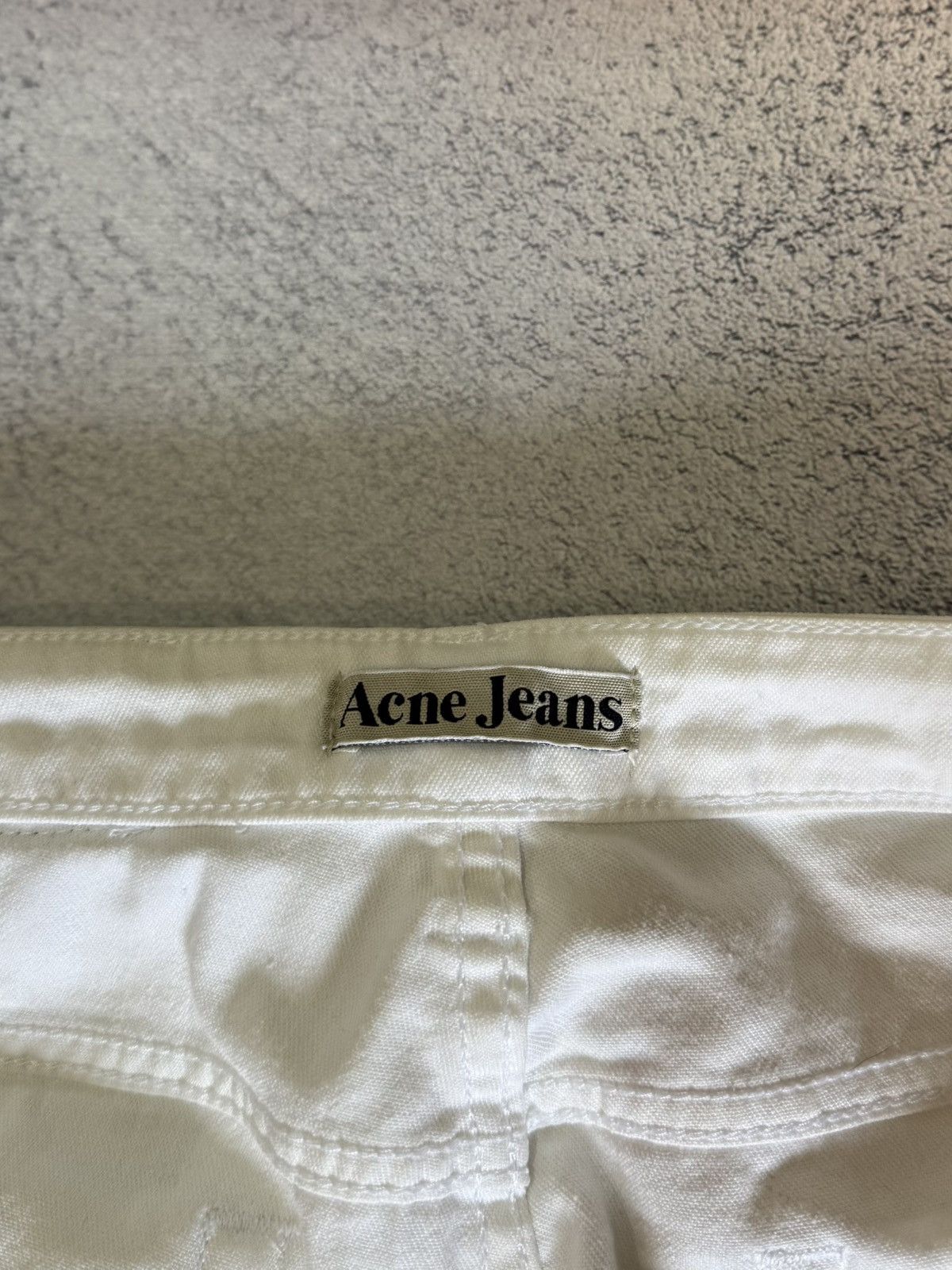 Acne Studios Acne Jeans HEP Slim Straight White Denim 26x34 Vintage Size 26" / US 2 / IT 38 - 12 Thumbnail