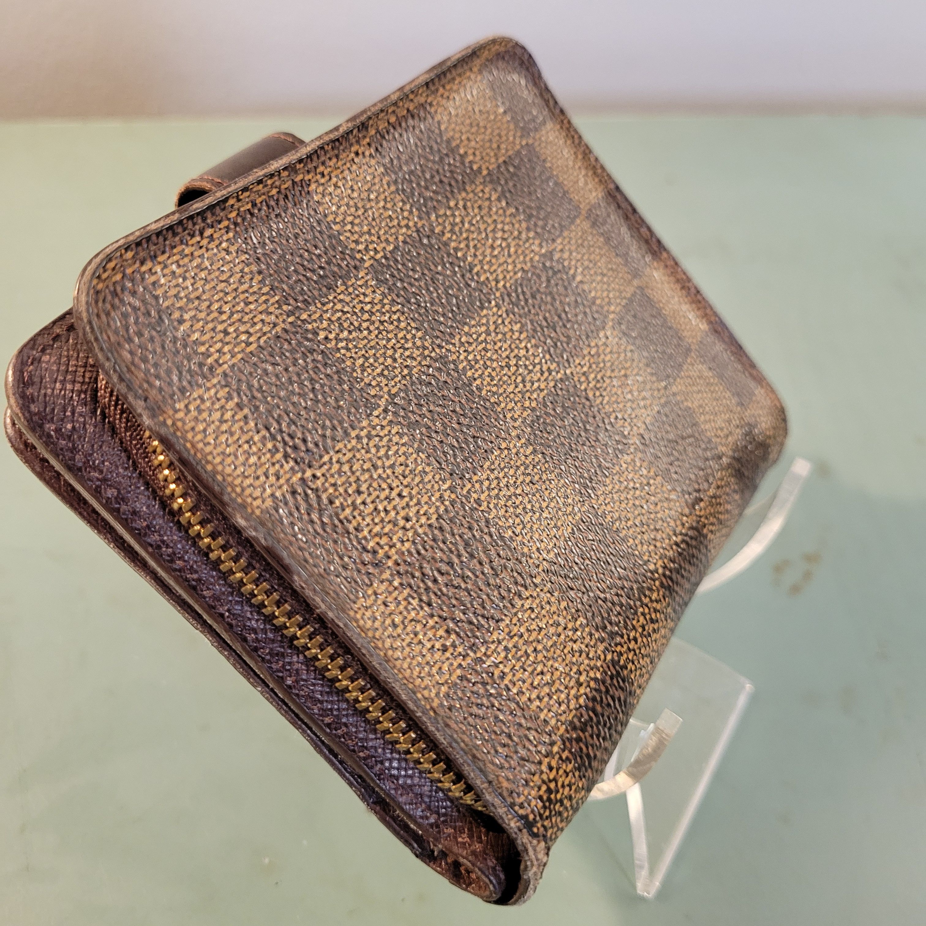Louis Vuitton Louis Vuitton LV Damier Ebene Vintage Compact Wallet Size ONE SIZE - 9 Thumbnail