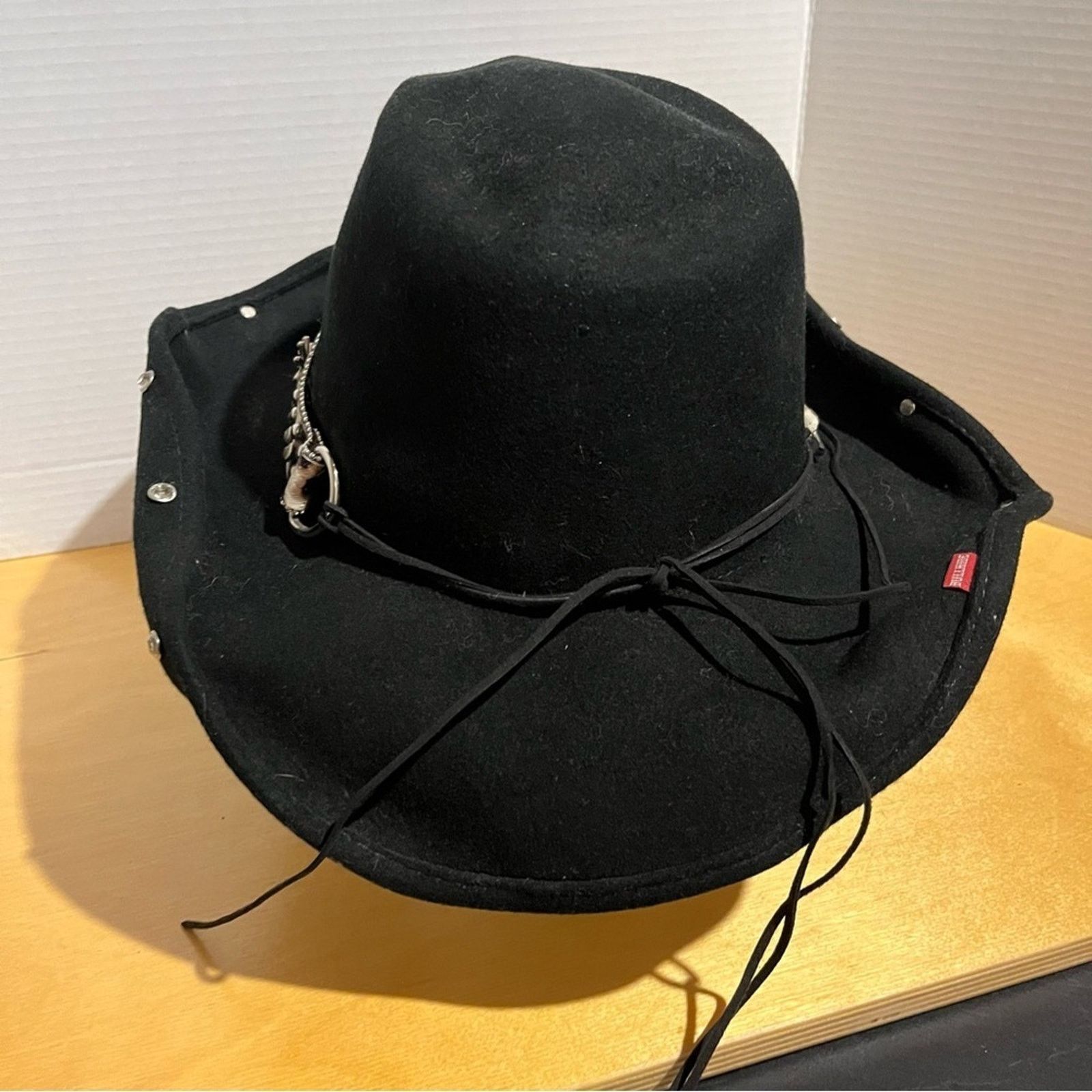 Other Bullhide Rodeo Cowgirl Hat Large Black Cheetah Print Band Size ONE SIZE - 9 Thumbnail