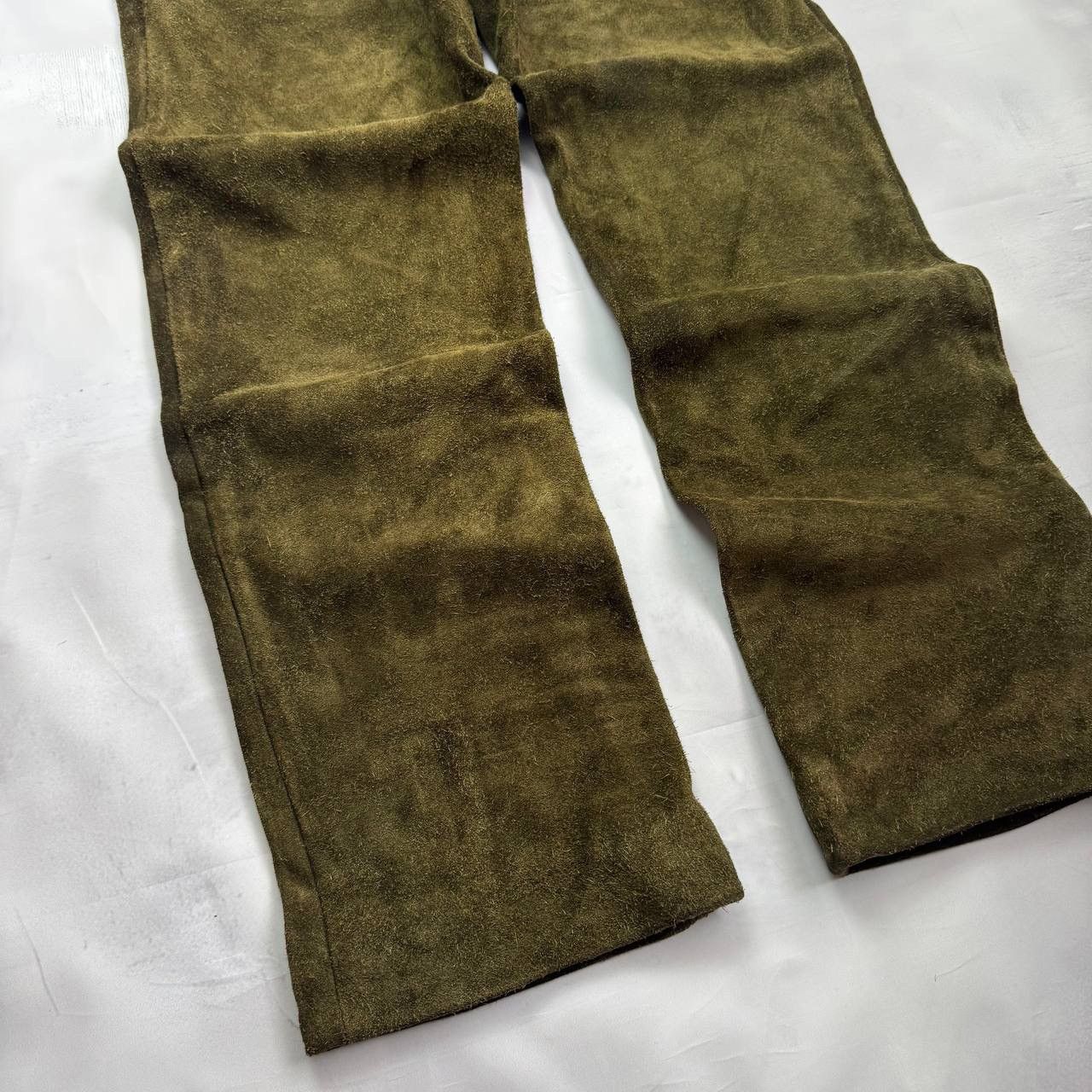 Levi's Vintage Levis 60-70's men's suede leather rare dark green Size US 32 / EU 48 - 14 Thumbnail