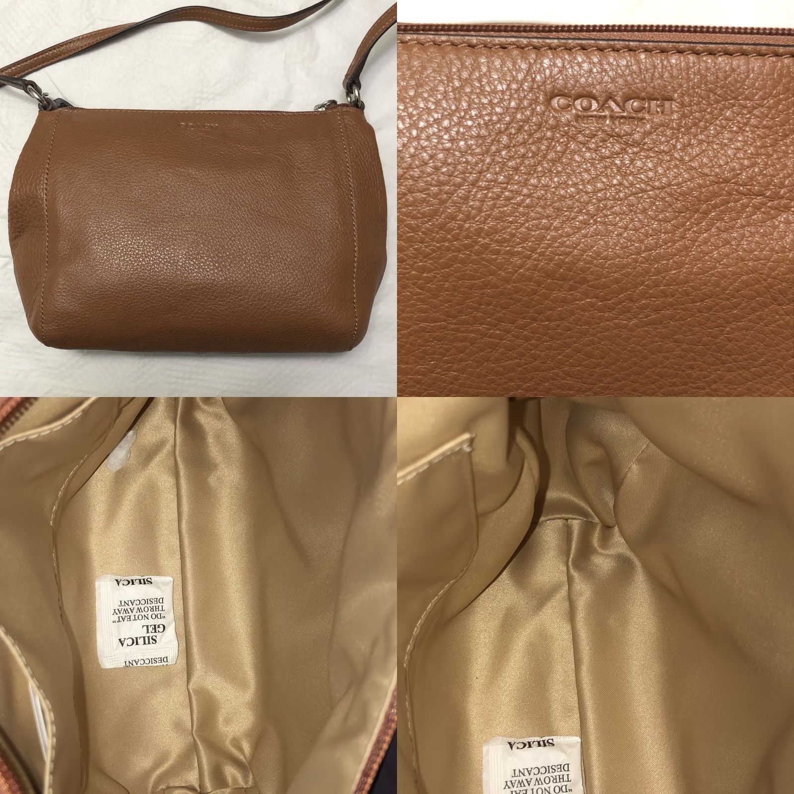 Coach Coach Swingpack Small Crossbody Leather Pebbled Caramel Brown Silver Hardware Women Size S / US 4 / IT 40 - 9 Thumbnail