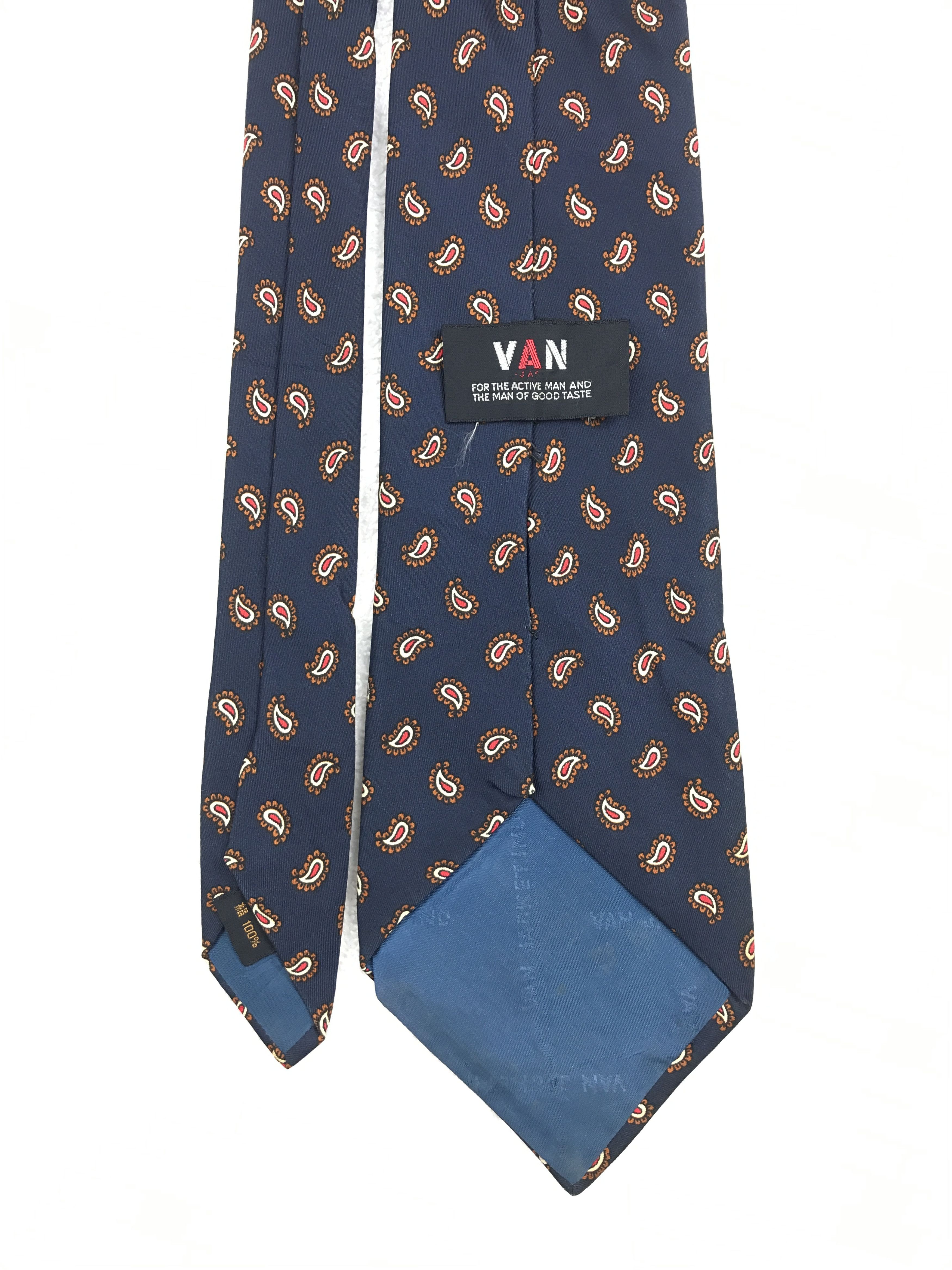 Designer × Vintage Vintage Van Jacket Silk Necktie Size ONE SIZE - 4 Thumbnail