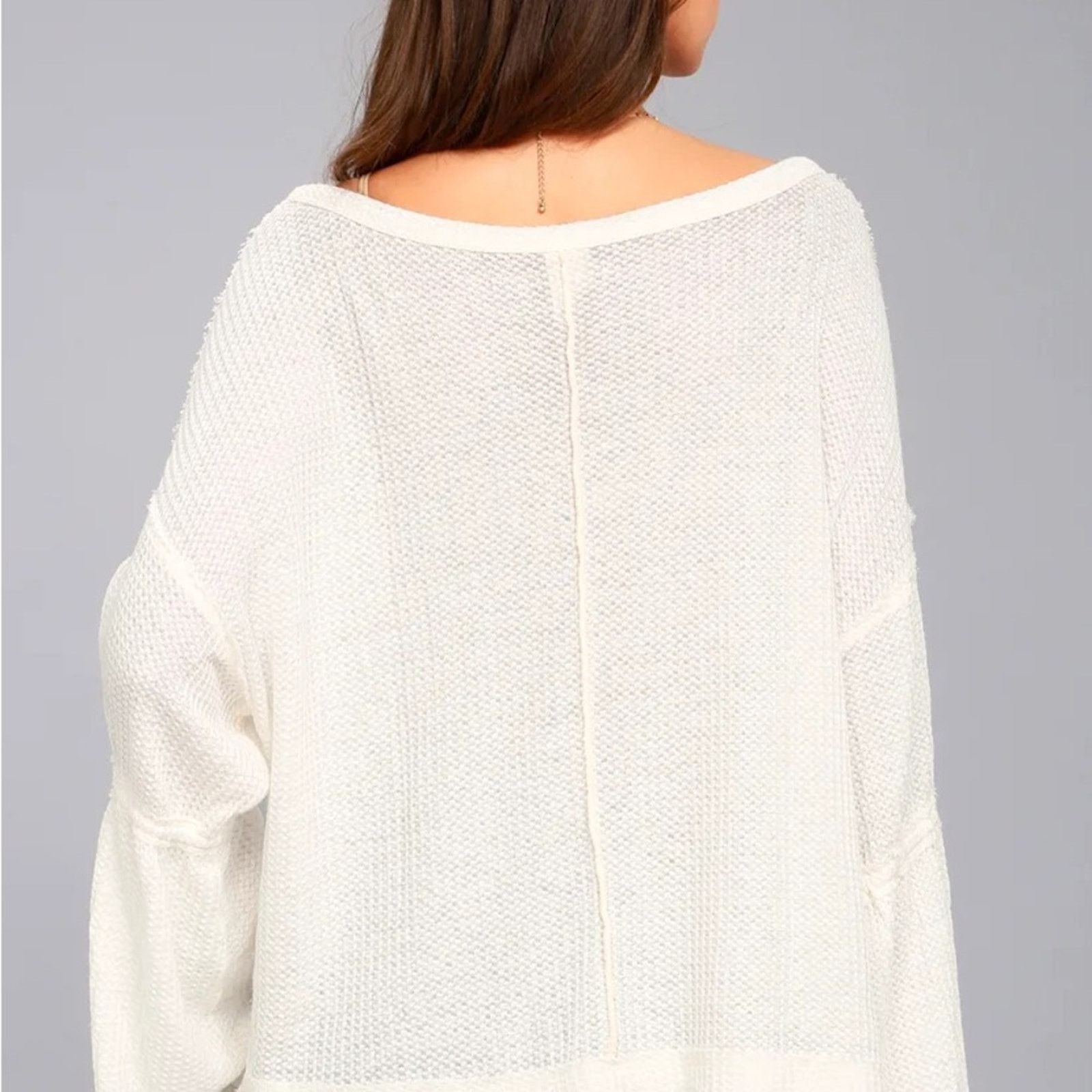 Free People Free People We The Free Dahlia Waffle Knit Top Women’s Small Size S / US 4 / IT 40 - 4 Thumbnail