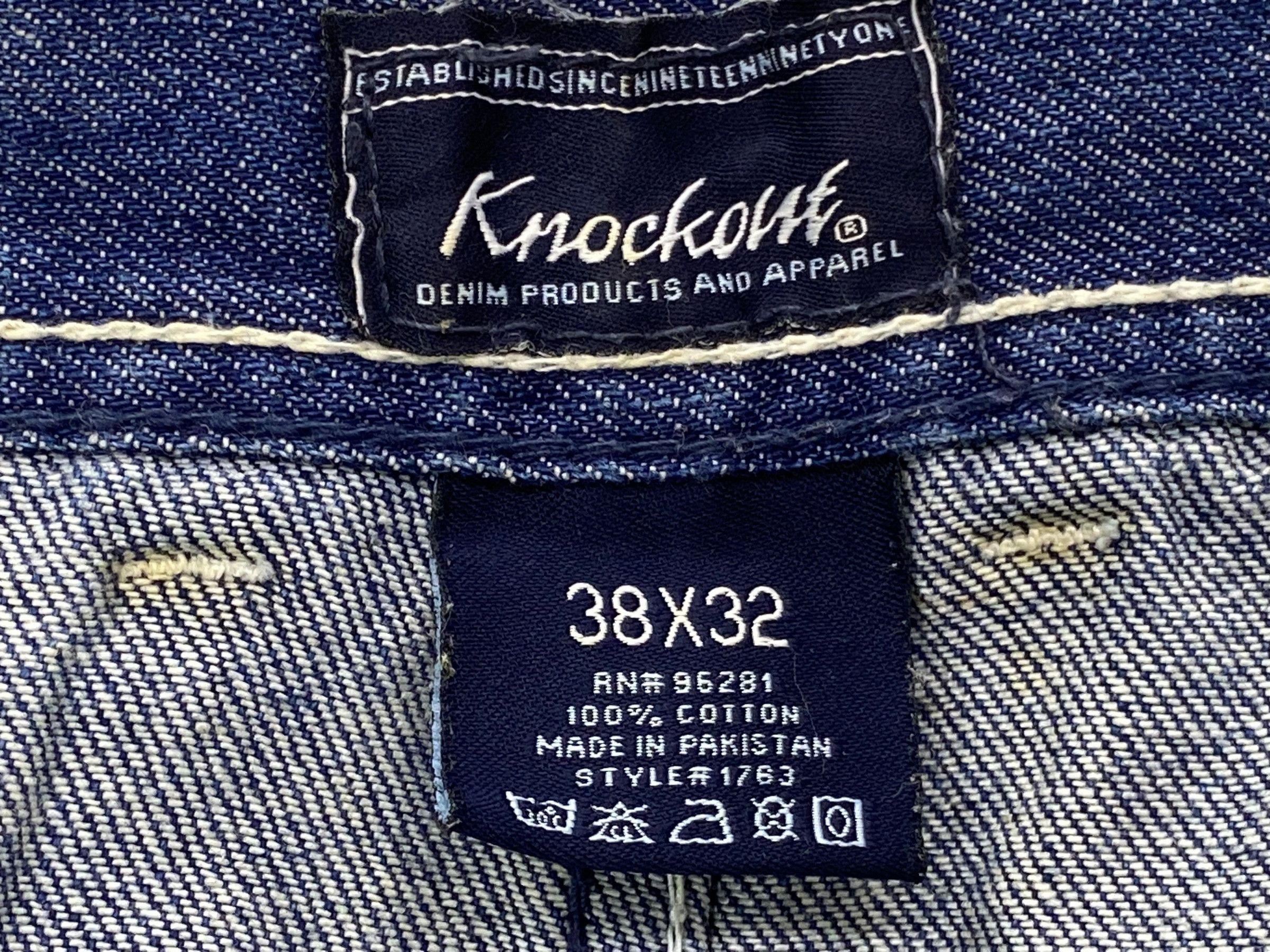 Japanese Brand Knockouts Baggy Denim Jeans Size US 38 / EU 54 - 8 Thumbnail