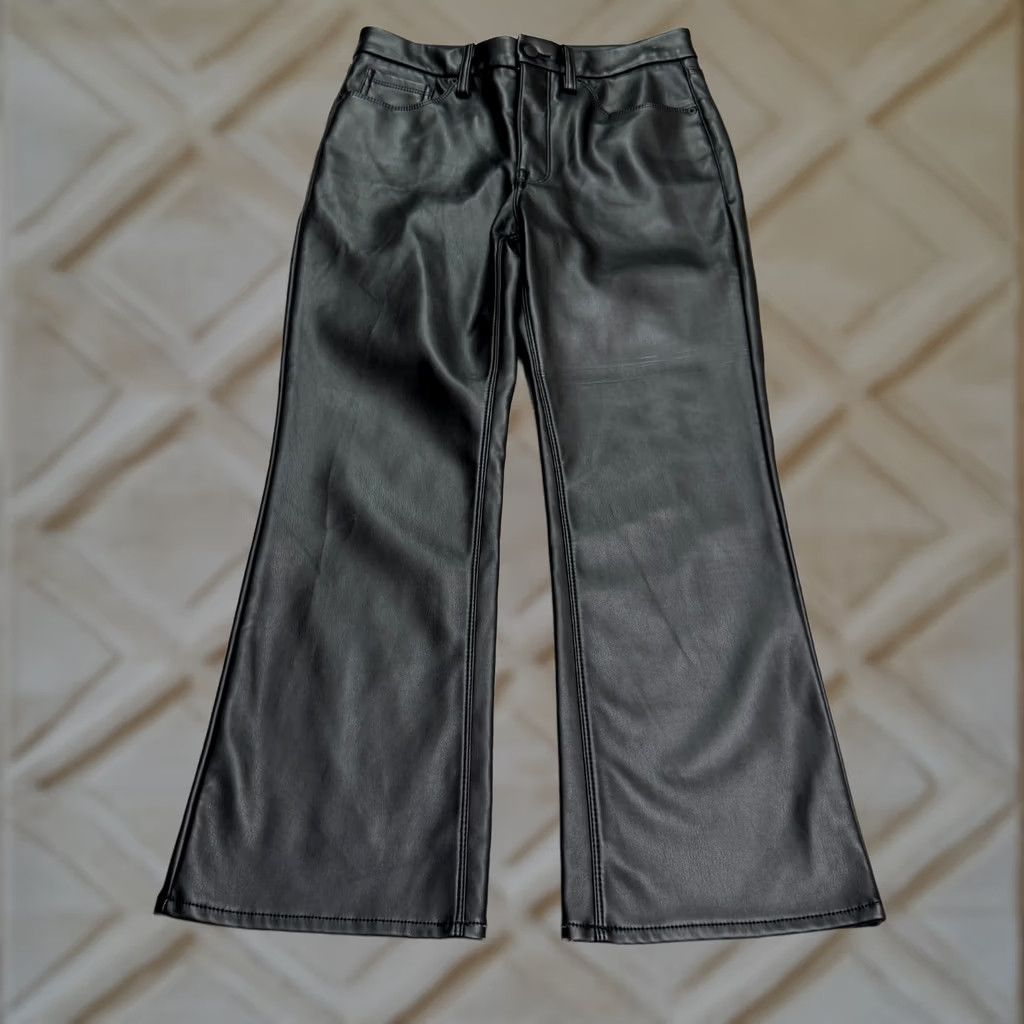 Good American Good American Women Black Bootcut Ankle Trouser Pants 8 High Rise Size 30" / US 8 / IT 44 - 1 Thumbnail