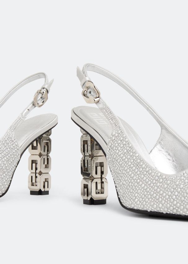 Givenchy o1loc1c0724 Slingback Pumps in Silver Size US 10 / IT 40 - 2 Thumbnail