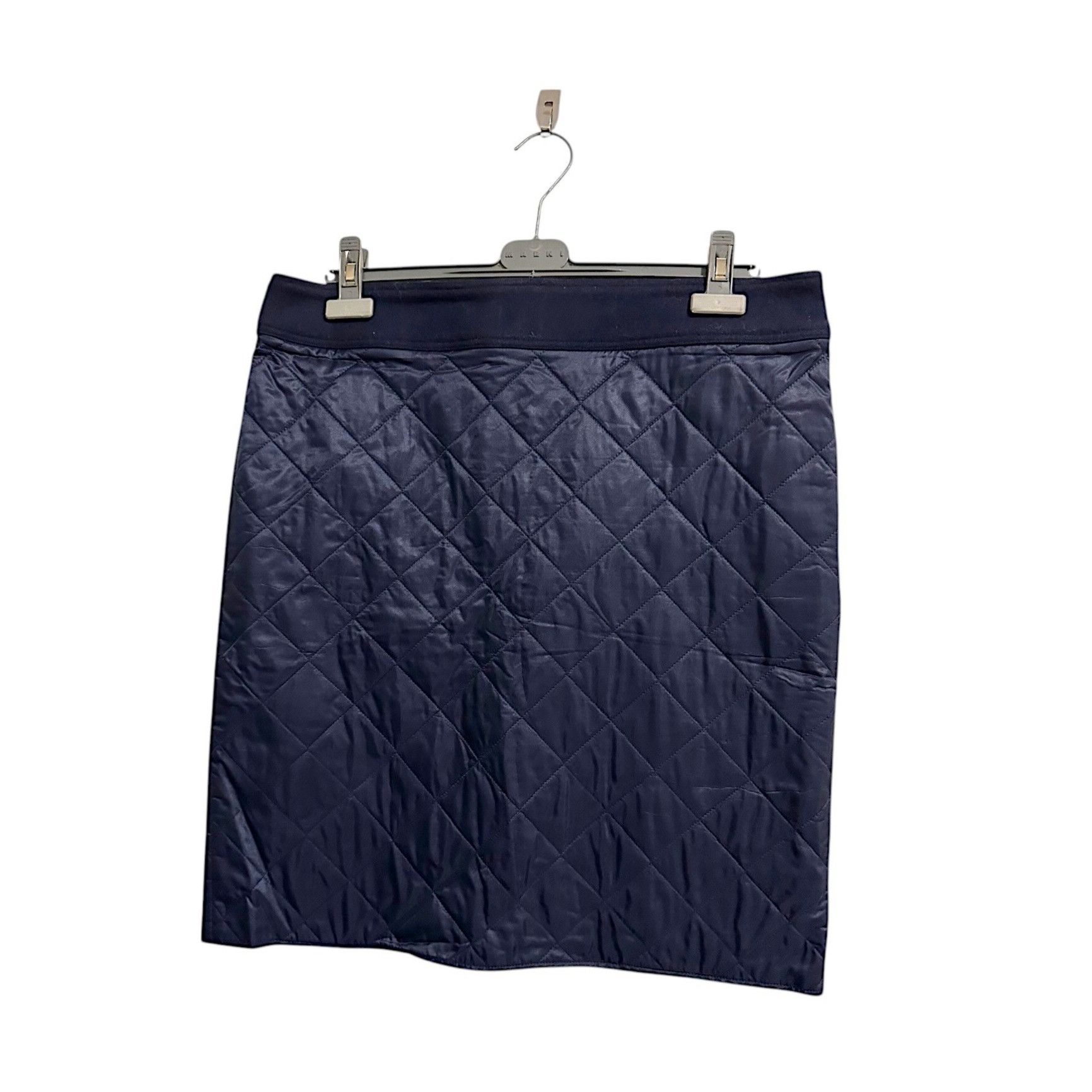Dries Van Noten Dries Van Noten Blue Quilted Straight Skirt, Size 42EU Size 30" / US 8 / IT 44 - 1 Thumbnail