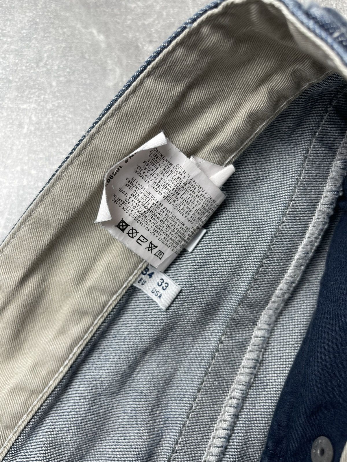 Armani Armani Jeans Vintage 00s Indigo 007 AJ Logo Denim Jeans Size US 33 - 11 Thumbnail