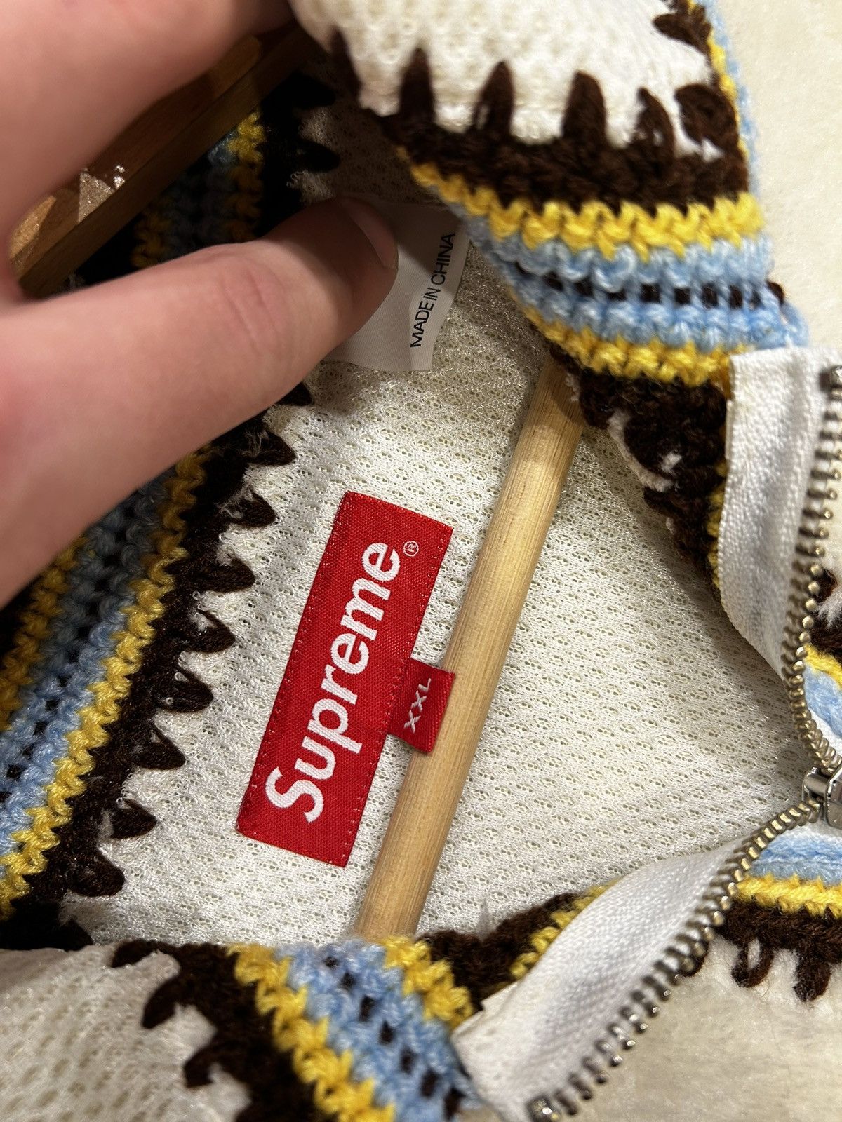 Supreme Supreme Crochet Edge Jacket Size US XXL / EU 58 / 5 - 4 Thumbnail
