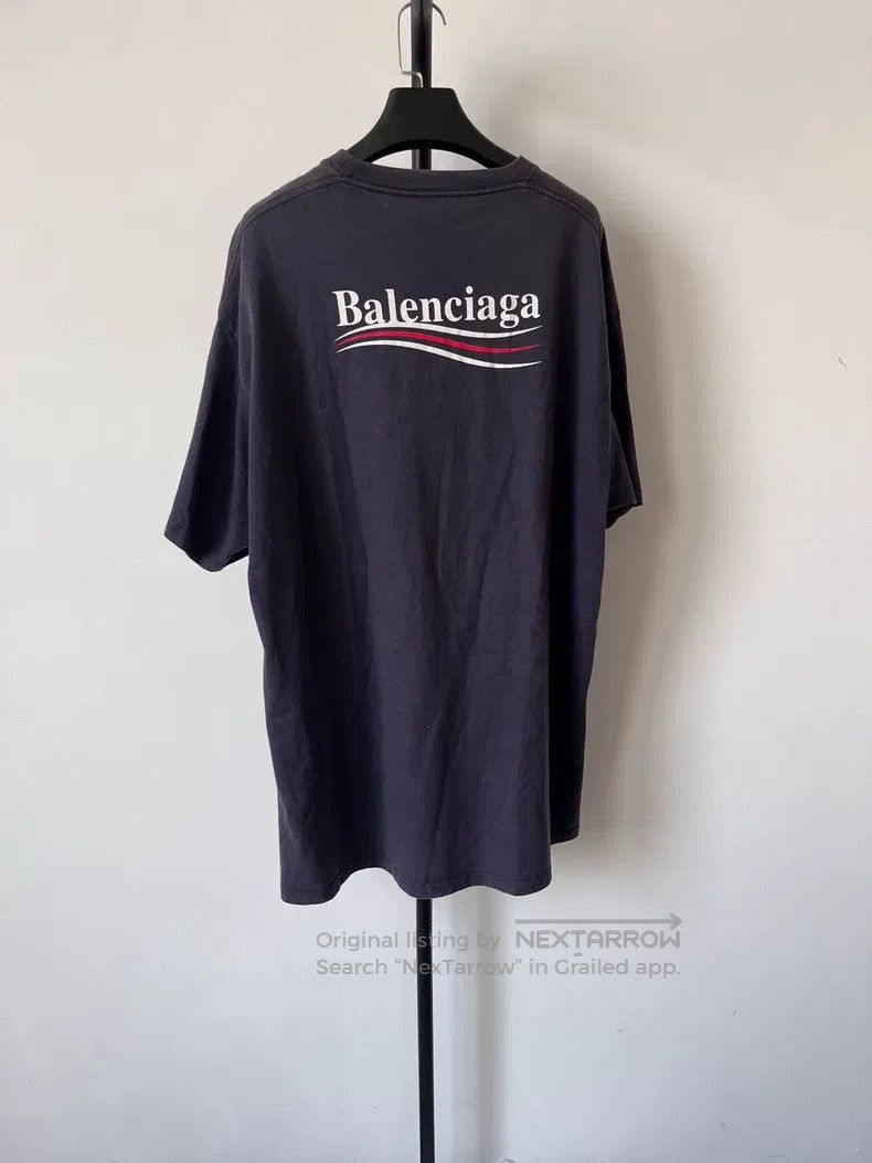 Balenciaga Balenciaga Logo Letter Printed Round Neck Short Sleeve T-S Size US L / EU 52-54 / 3 - 2 Thumbnail