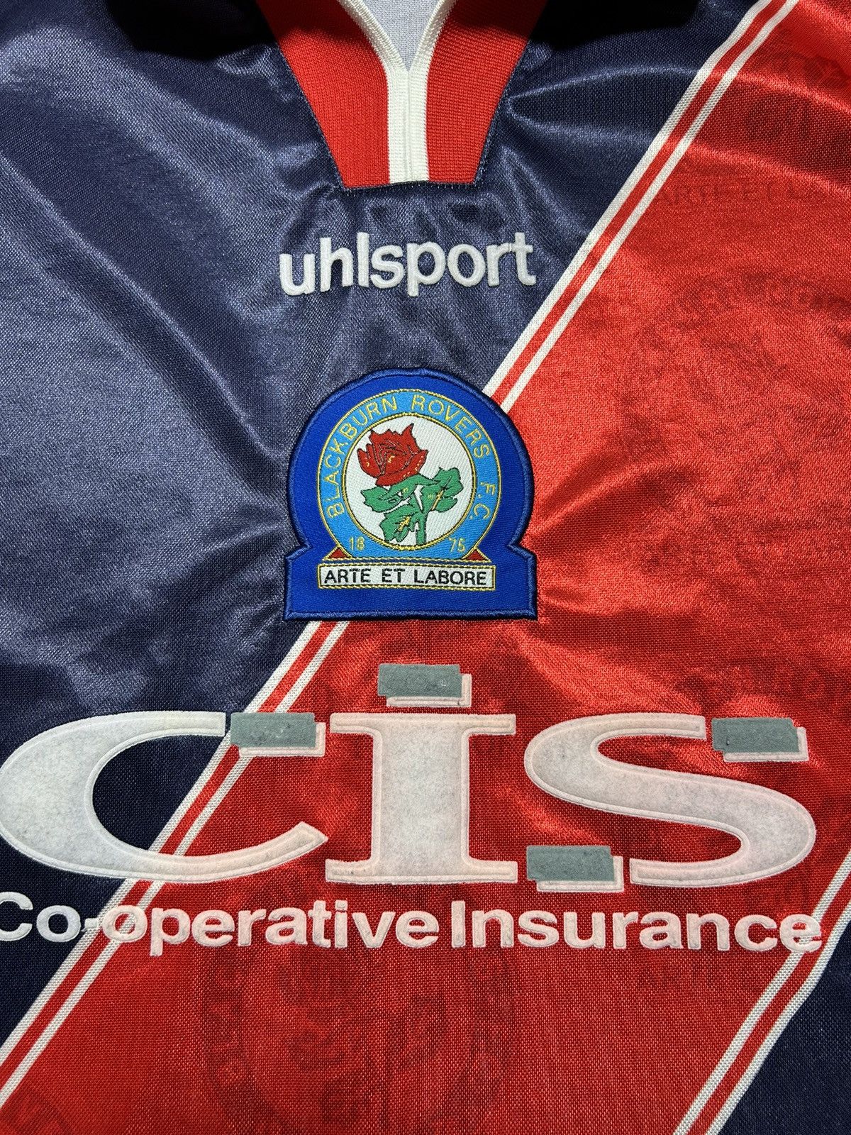 Vintage Vntg 1999-2000 Blackburn Rovers Uhlsport Jersey Longsleeve Size US L / EU 52-54 / 3 - 8 Thumbnail