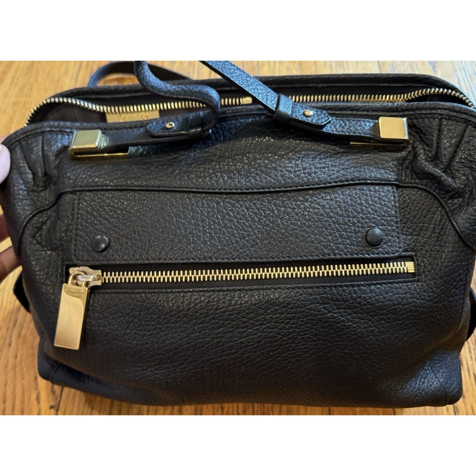 Chloe Chloé 2way Attache 11mr0701 Black Leather Bag Authentic Size ONE SIZE - 2 Thumbnail