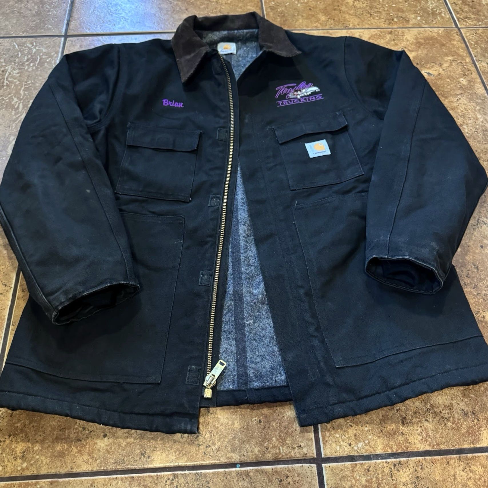 Carhartt Carhartt C03 Full Zip Black Canvas Work Jacket - Detroit USA Made - XL Men's Size US XL / EU 56 / 4 - 3 Thumbnail
