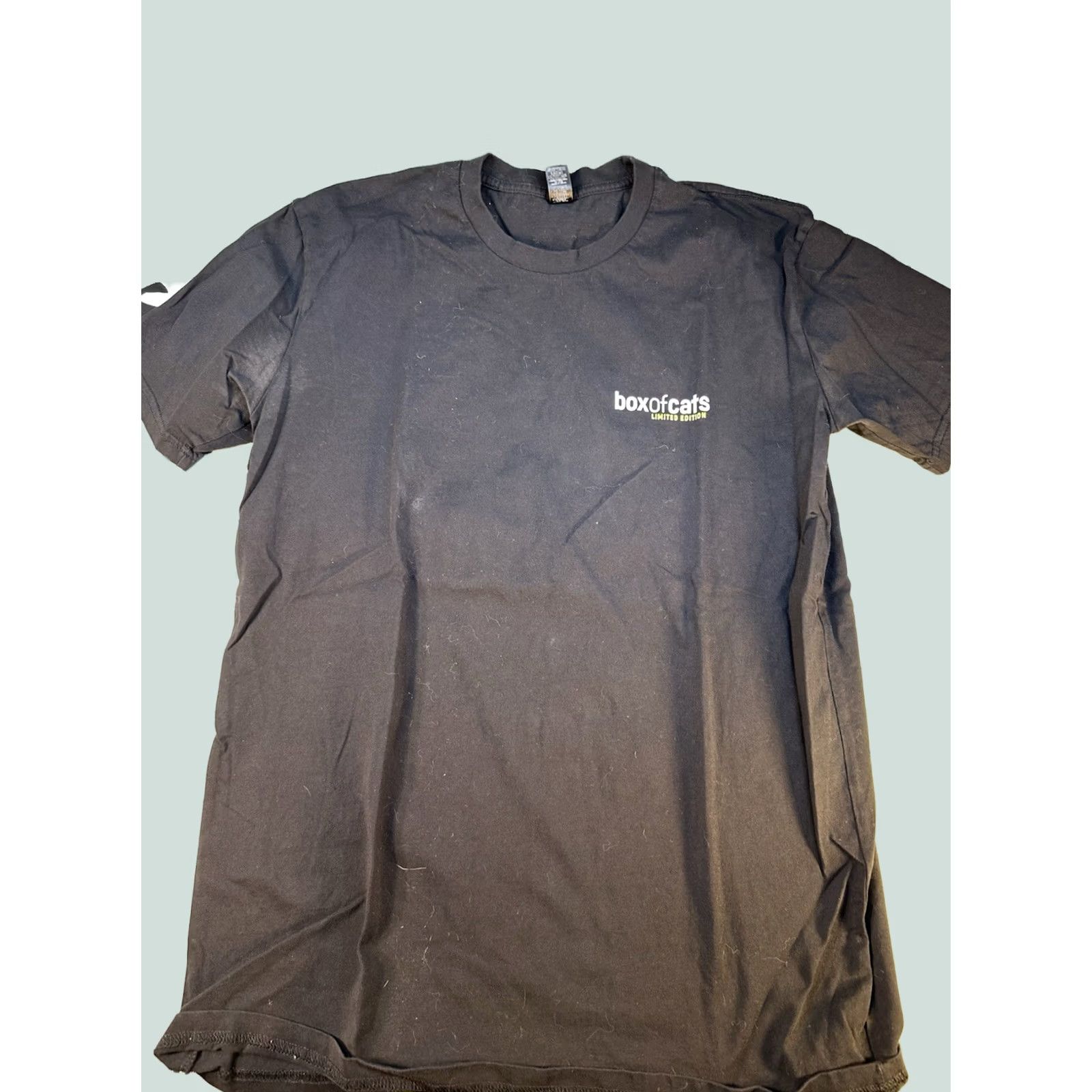 Vintage Box of Cats Limited Edition Tee Mens L Black Minimal Logo Streetwear Shirt Size US L / EU 52-54 / 3 - 1 Thumbnail