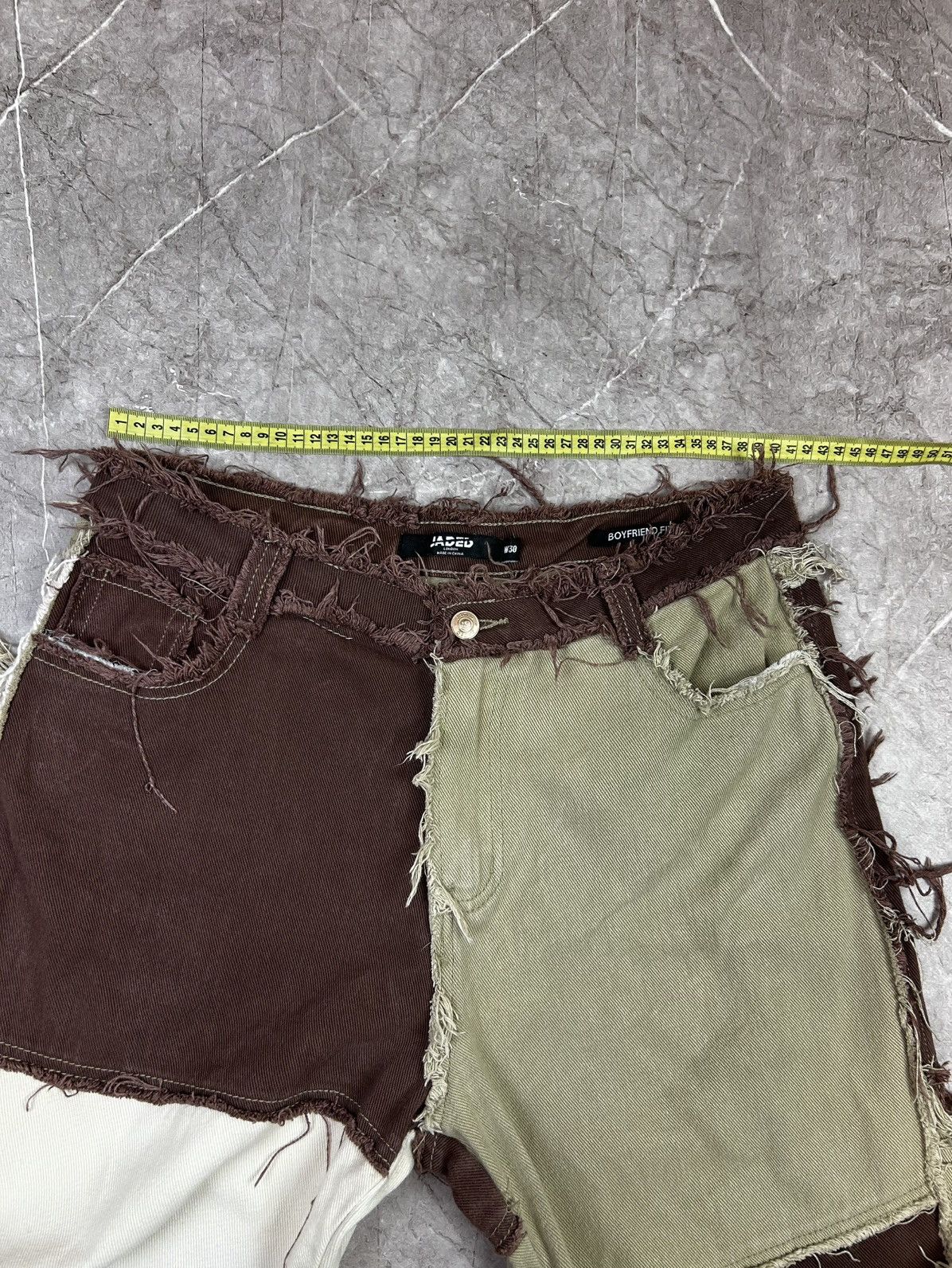 Jaded London JADED LONDON PATCHWORK DENIM BOYFRIEND Sz 30 Size US 30 / EU 46 - 13 Thumbnail