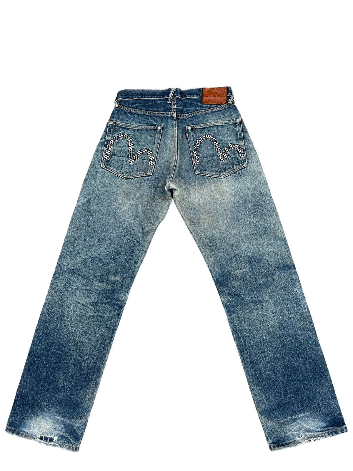 Evisu Vintage Evisu Japan Ripped Selvedge Denim Trashed Jeans Size US 30 / EU 46 - 1 Thumbnail