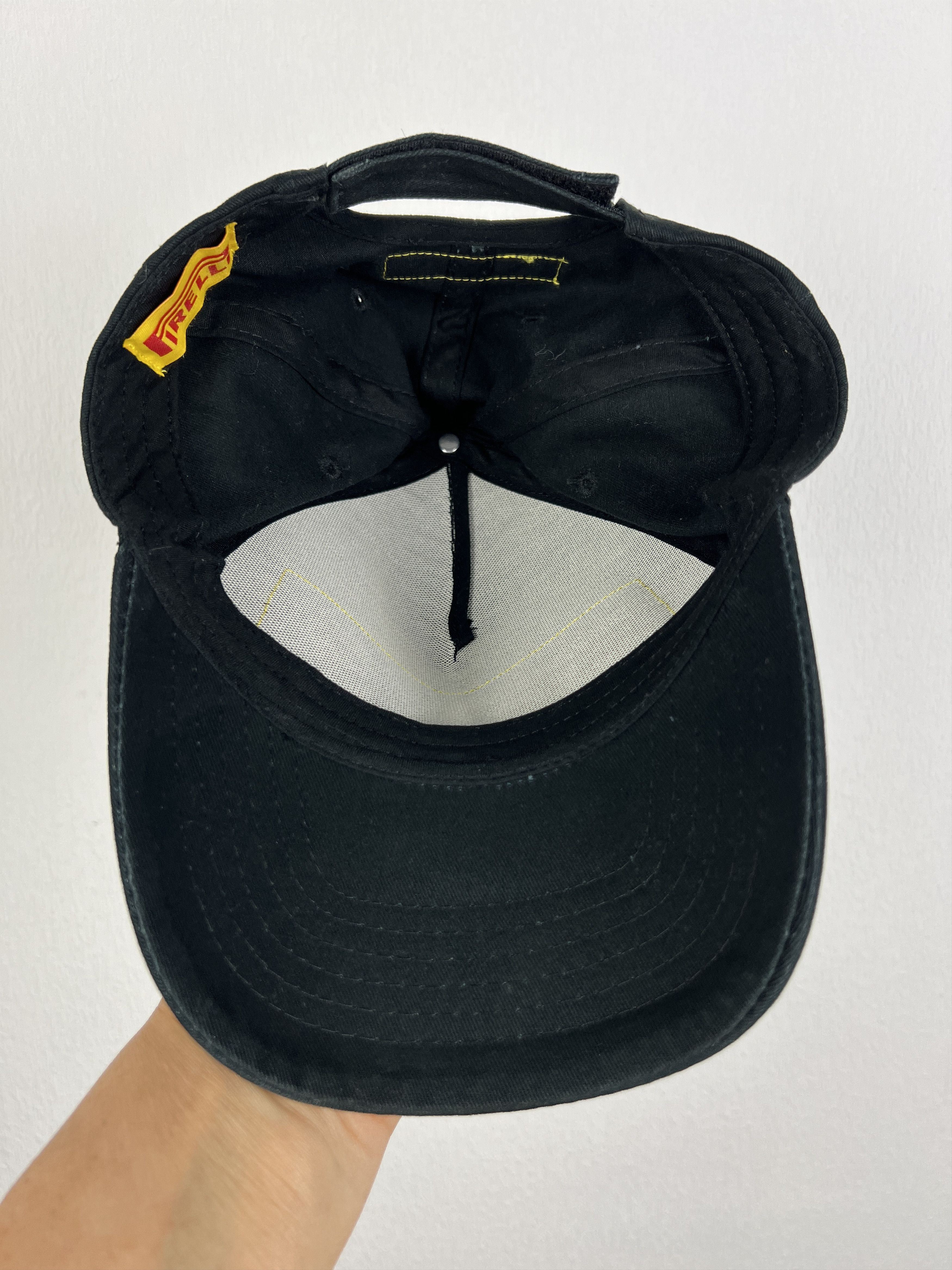 Vintage Pirelli F1 Racing Hat Cap Authentic Black Gold Rare Ferrari Size ONE SIZE - 7 Thumbnail
