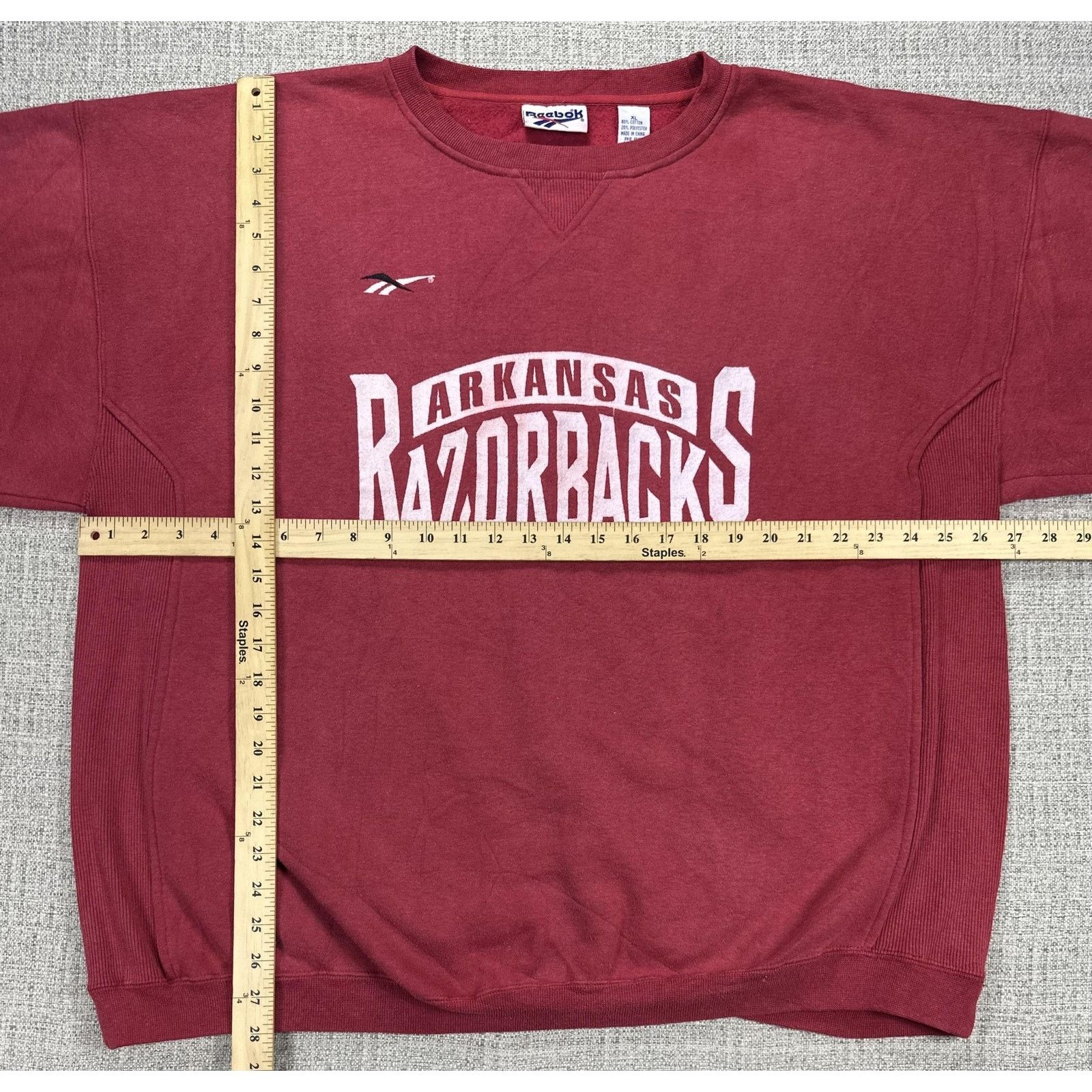 Reebok Arkansas Razorbacks Sweatshirt Mens XL Red Football Reebok Size US XL / EU 56 / 4 - 2 Thumbnail