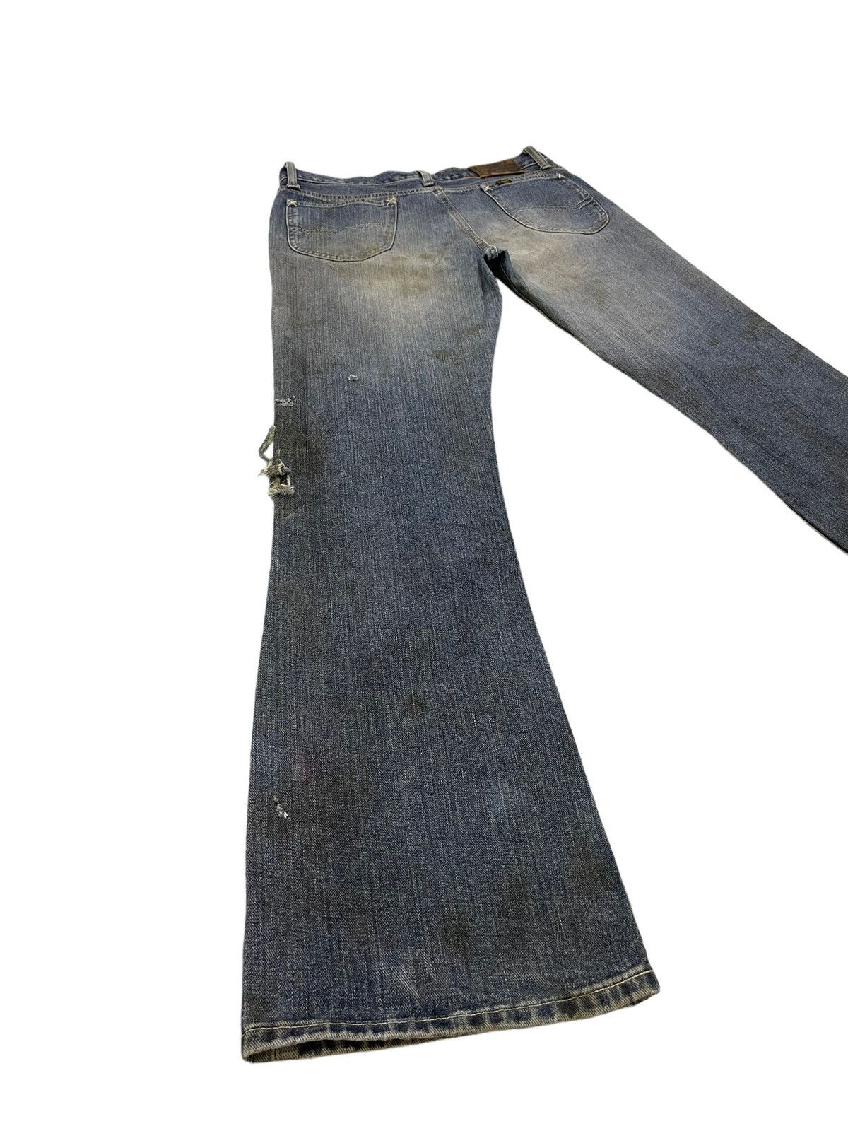 Lee Flare Jeans Lee Japan Dirty Distress Boot Cut 7🟦8 Size US 33 - 14 Thumbnail