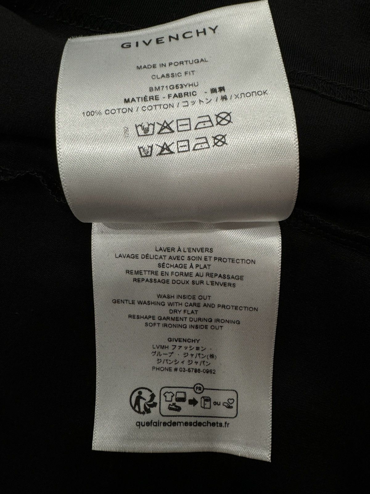 Givenchy Givenchy Black Layered Long Sleeve T-Shirt Size US M / EU 48-50 / 2 - 5 Thumbnail