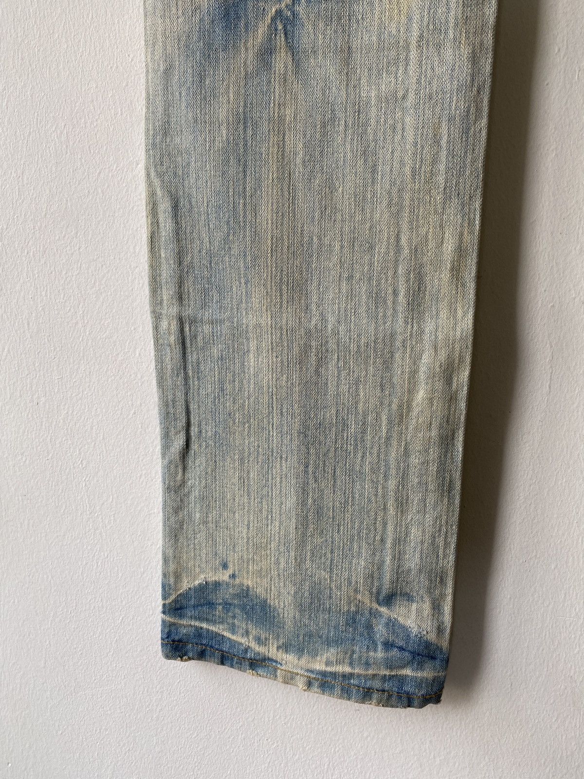 If Six Was Nine × Japanese Brand Japanese Brand Peace Design Rusty Distressed Denim Size US 33 - 11 Thumbnail