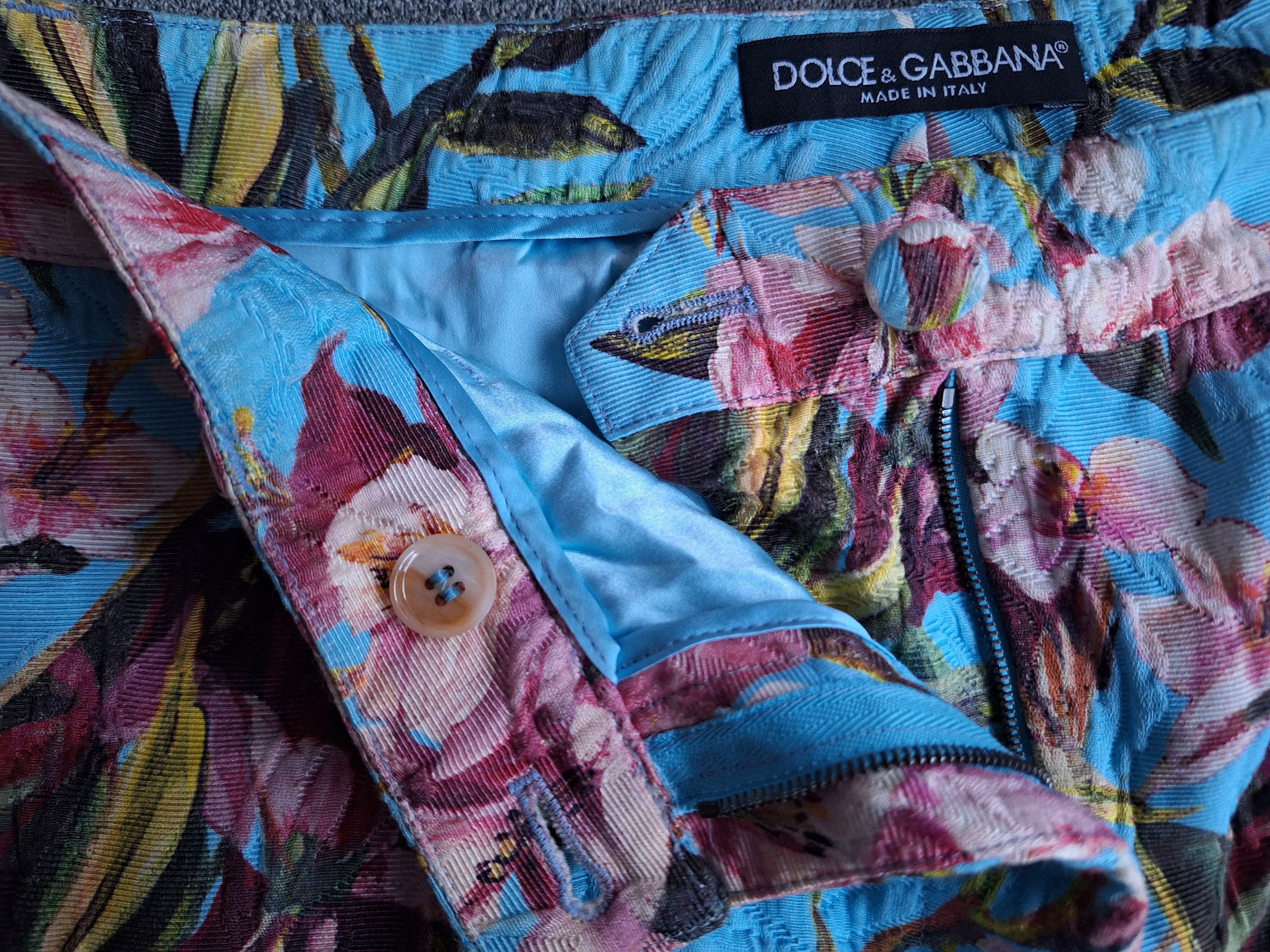 Dolce & Gabbana × If Six Was Nine Dolce Gabbana Floral art Pants Size 31" - 4 Thumbnail