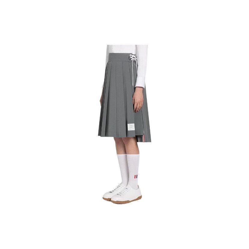 Thom Browne gray pleated skirt by Thom Browne Size US 38 / EU 54 - 1 Thumbnail