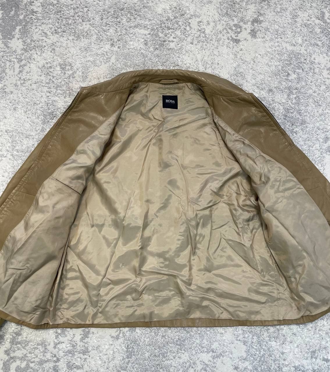 Hugo Boss Vintage Hugo Boss BOSS CLAURO Men's Calfskin Leather Jacket Size US L / EU 52-54 / 3 - 16 Thumbnail