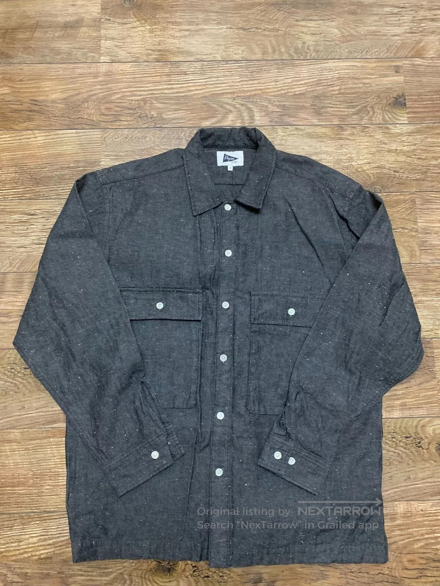Japanese Brand pilgrim ivan long sleeve shirt. Size US M / EU 48-50 / 2 - 4 Thumbnail
