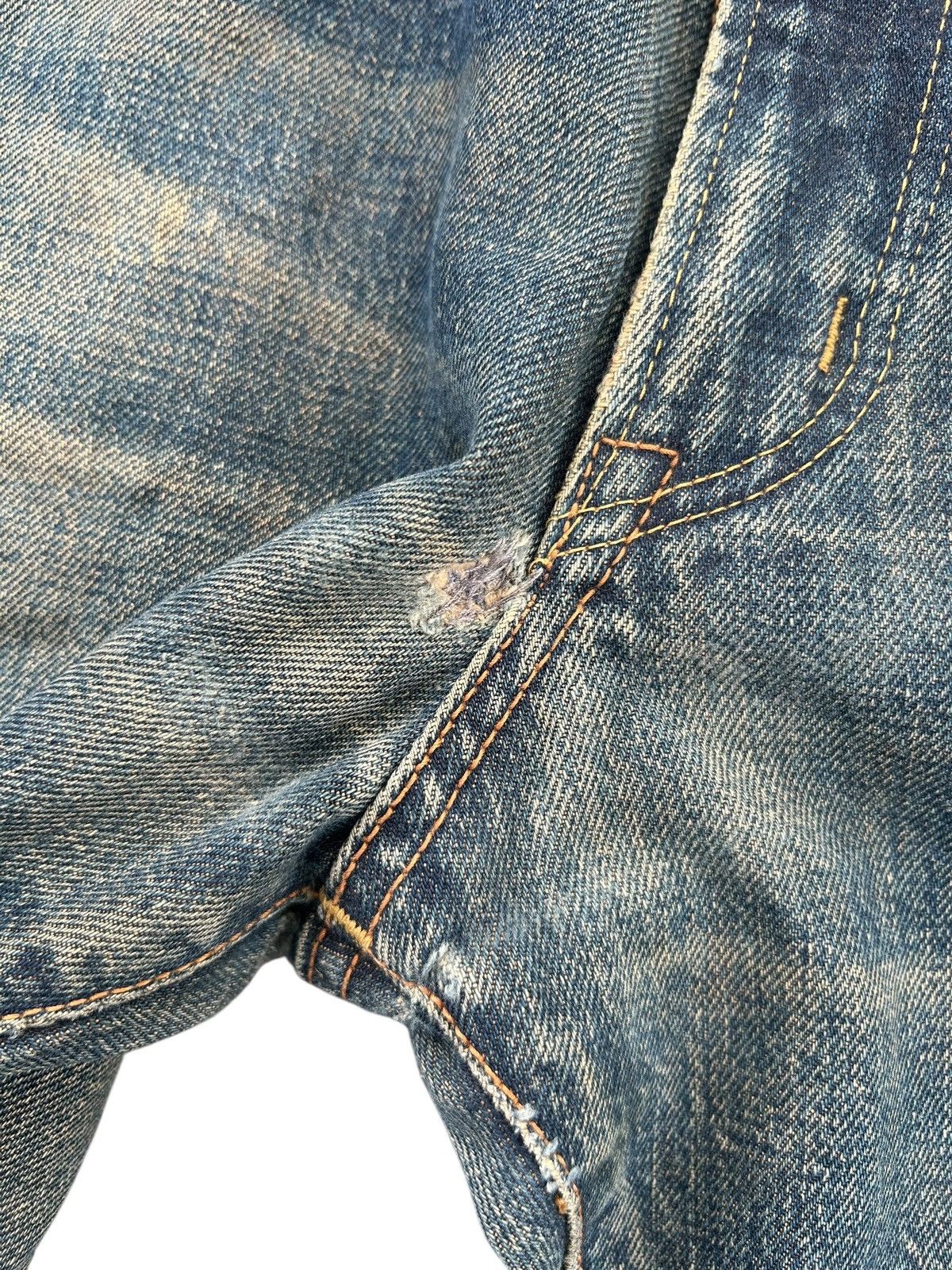Kapital Vintage Edwin 505xx Selvedge Rusty Mudwash Distressed Denim Size US 34 / EU 50 - 8 Thumbnail