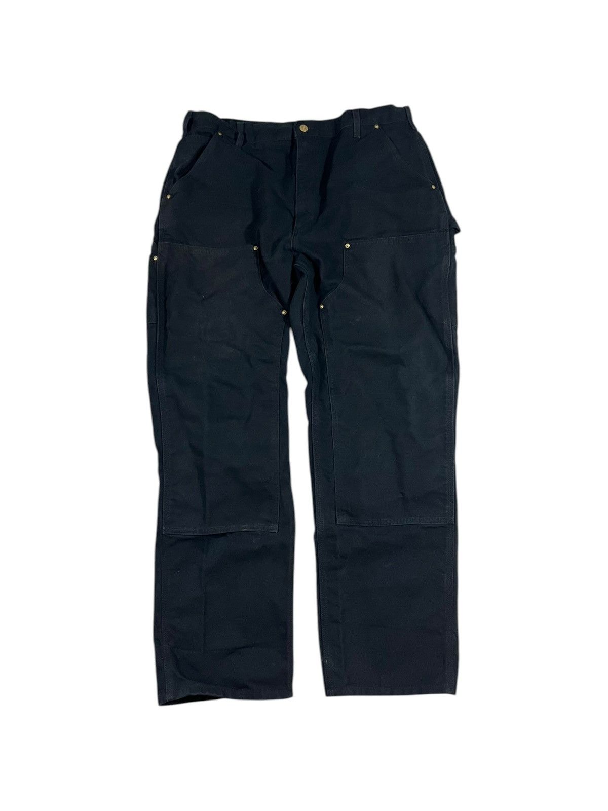 Carhartt Carhartt B01 BLK Double Knee Work Pants Faded Black 37x32 Size US 37 - 1 Thumbnail
