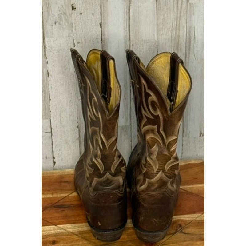 Justin Justin Men's Western Cowboy Boots Brown Leather Size 10.5 D Size US 10.5 / EU 43-44 - 2 Thumbnail