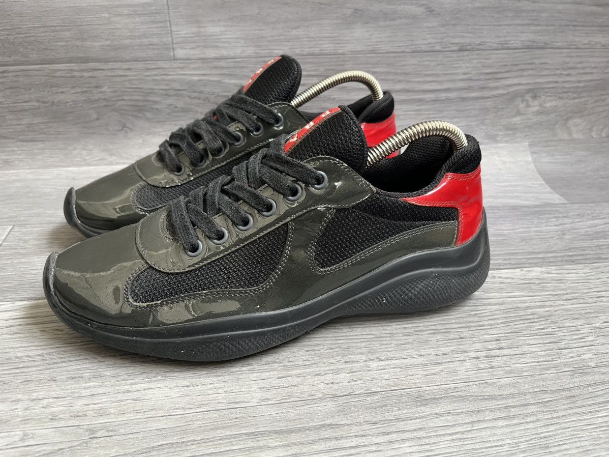 Prada Prada american cup patent leather low-top sneakees sz 5.5 Size US 6.5 / EU 39-40 - 4 Thumbnail