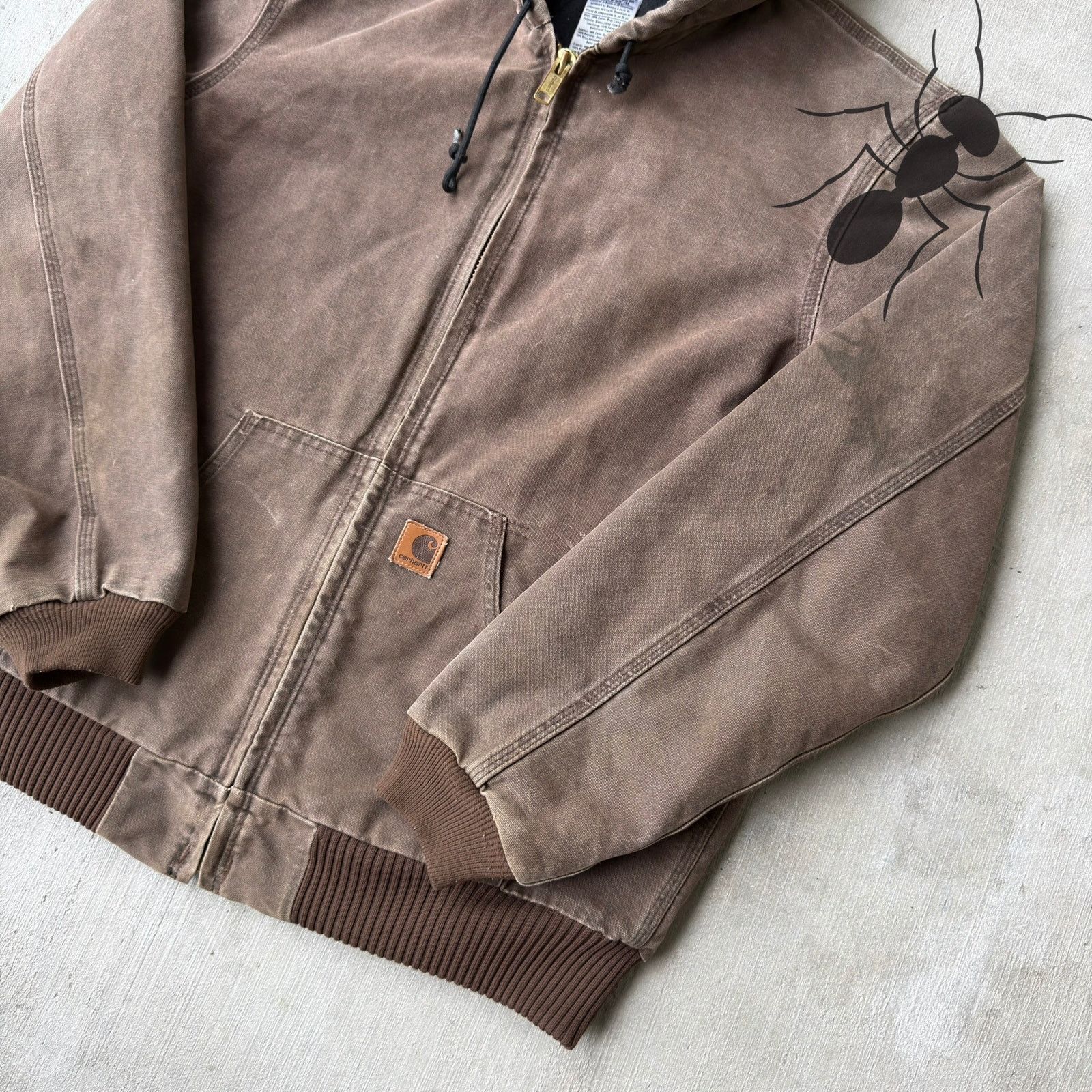 Carhartt × Vintage Carhartt J130 CHT brown hooded work wear jacket Size US M / EU 48-50 / 2 - 3 Thumbnail