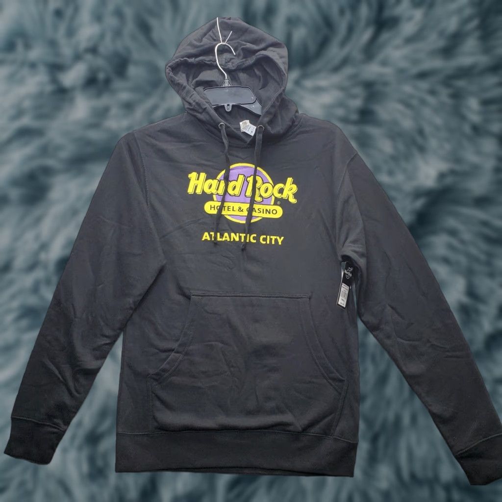 Hard Rock Cafe Hard Rock Atlantic City Hoodie Mens Small Black Logo Classic Fit Raglan Sleeve Shirt Size US S / EU 44-46 / 1 - 1 Thumbnail