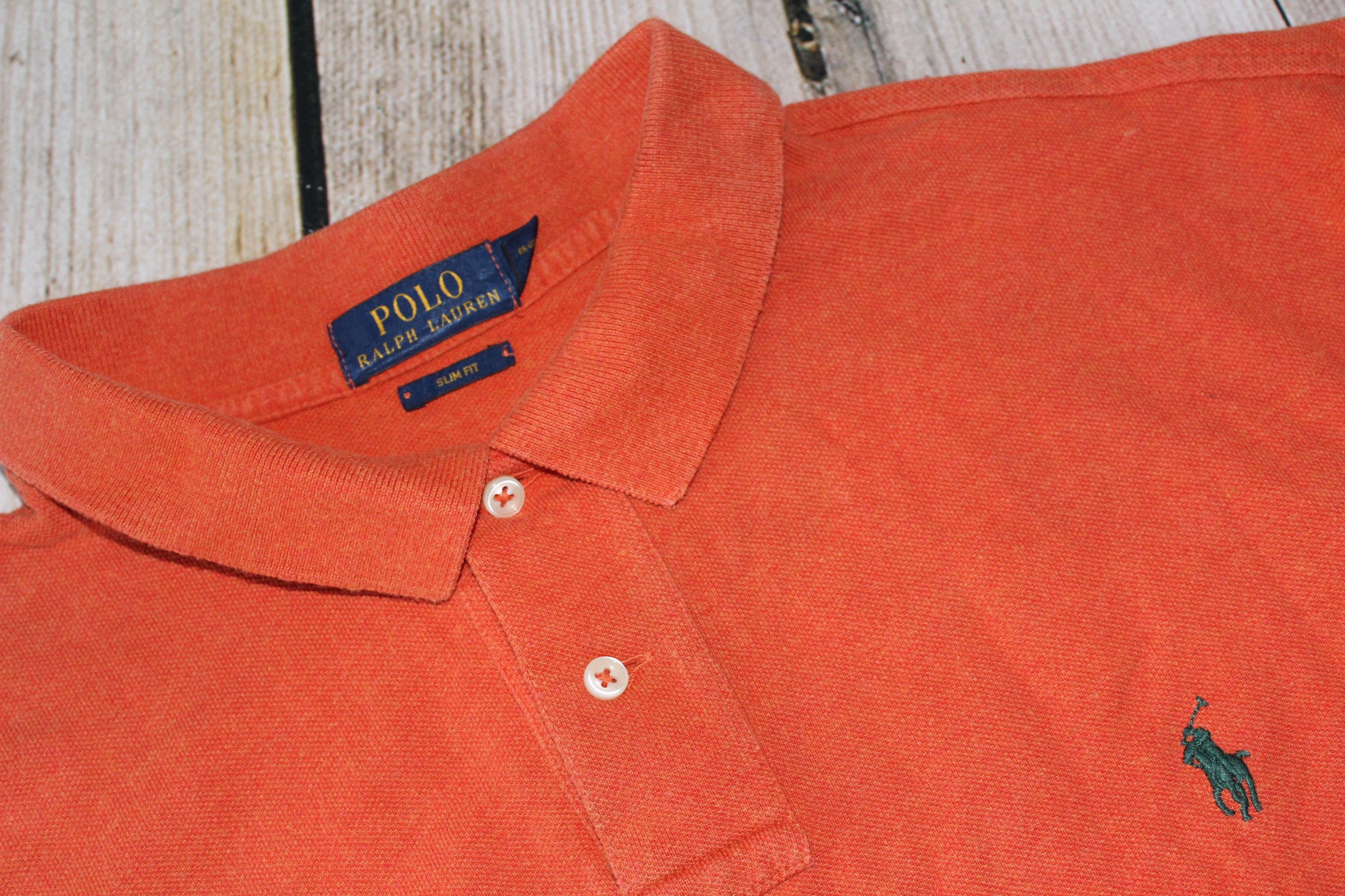 Polo Ralph Lauren RALPH LAUREN Long Sleeve Orange Shirt Top Size 2XL Size US XXL / EU 58 / 5 - 6 Thumbnail