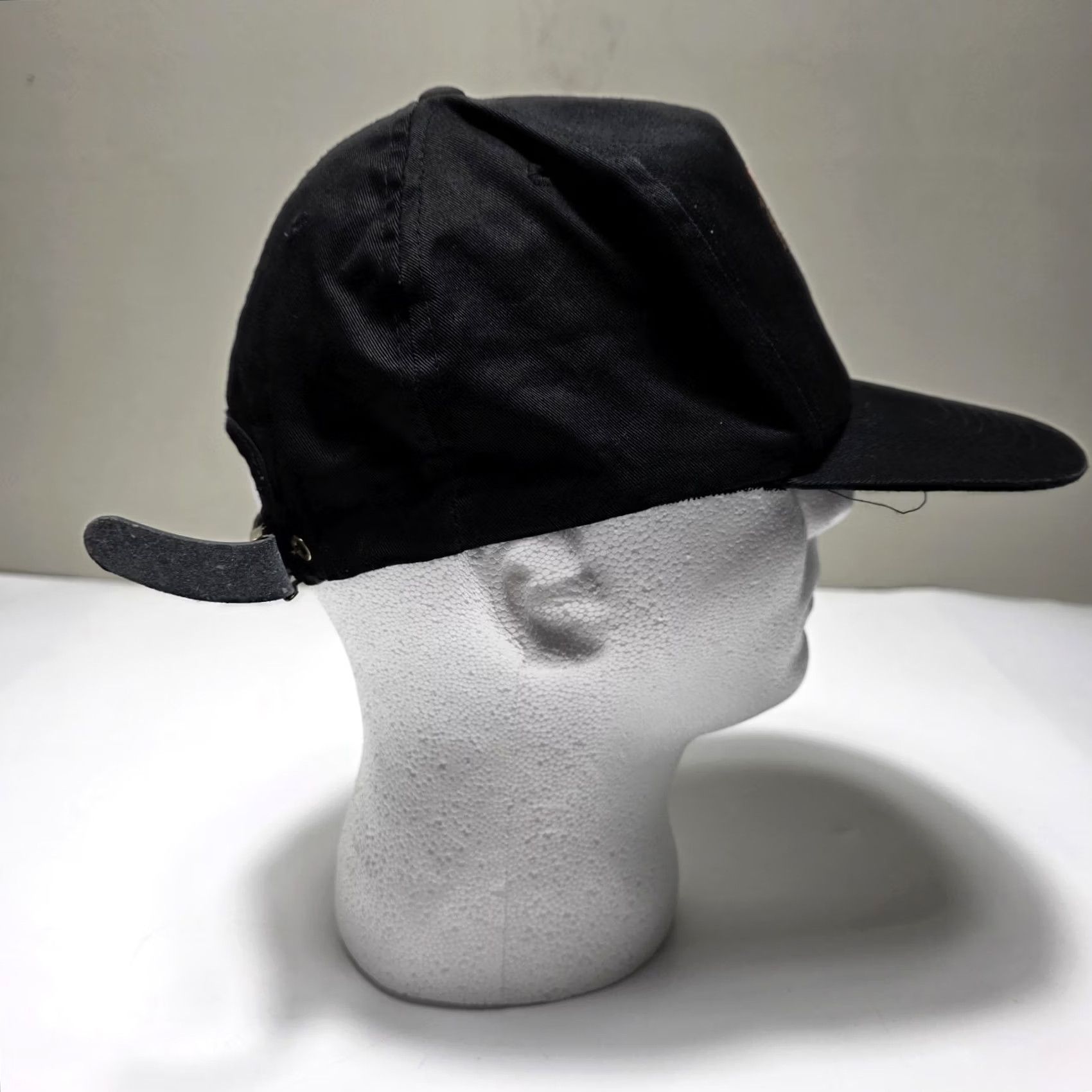 Hard Rock Cafe VINTAGE Hard Rock Cafe Hat Black Atlanta Strapback Cap Canvas Leather Strap 90s Mens Adjustable Cap Size ONE SIZE - 4 Thumbnail
