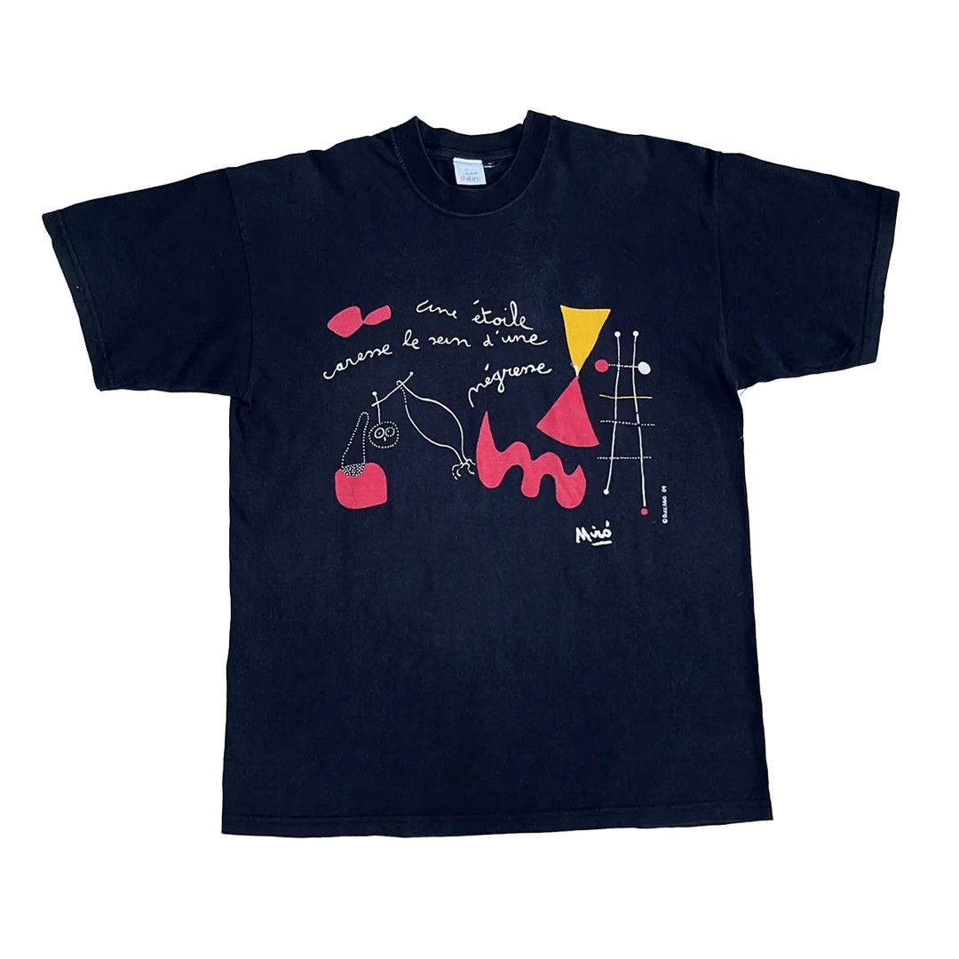 Vintage Joan Miró 2004 Vintage Art Museum Graphic T-Shirt Size US M / EU 48-50 / 2 - 1 Thumbnail